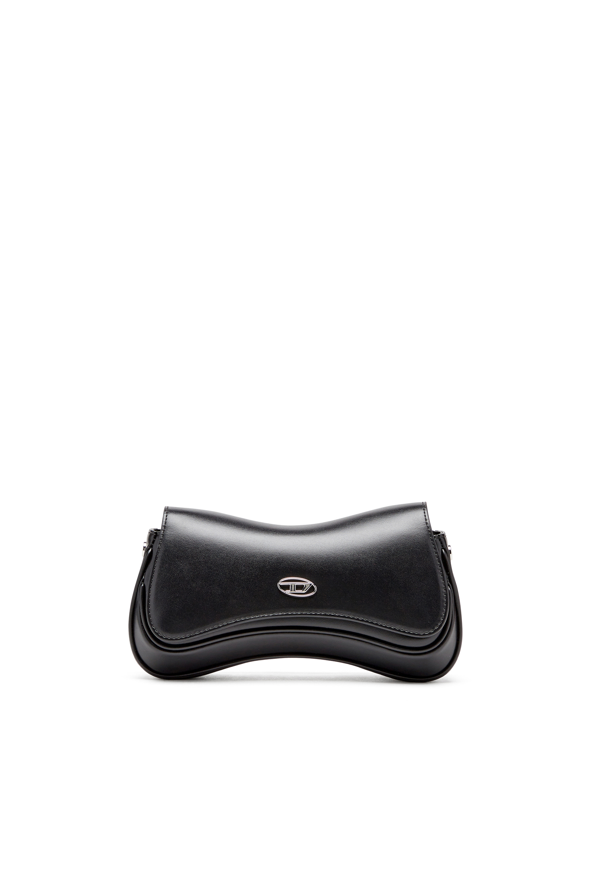 Diesel - PLAY CLUTCH, Play-Sac à bandoulière en cuir semi-brillant Femme in Noir - 1