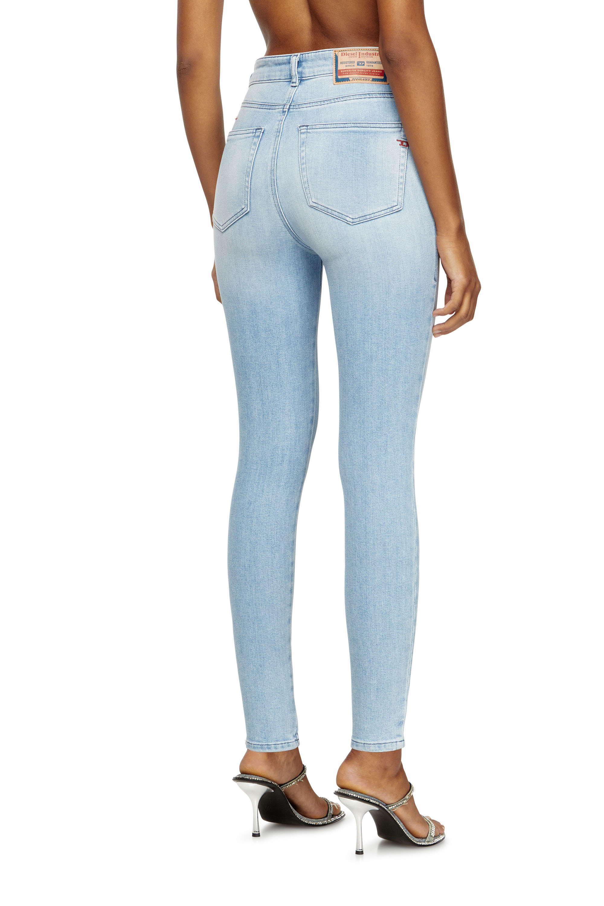 Diesel - Woman's Skinny Jeans 1984 Slandy-High 09M05, Light Blue - 5