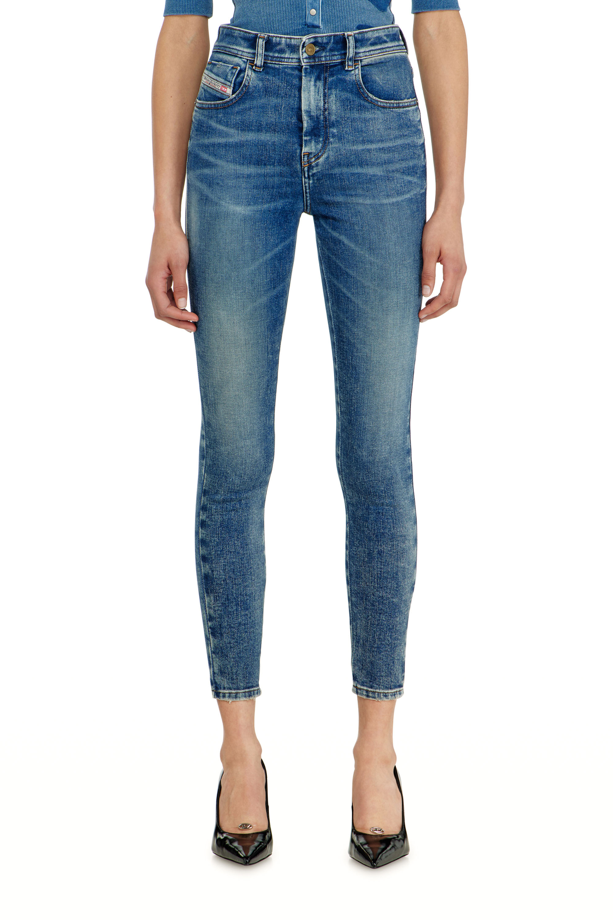 Diesel - Female's Skinny Jeans 1984 Slandy-High 09P72, Medium Blue - 4