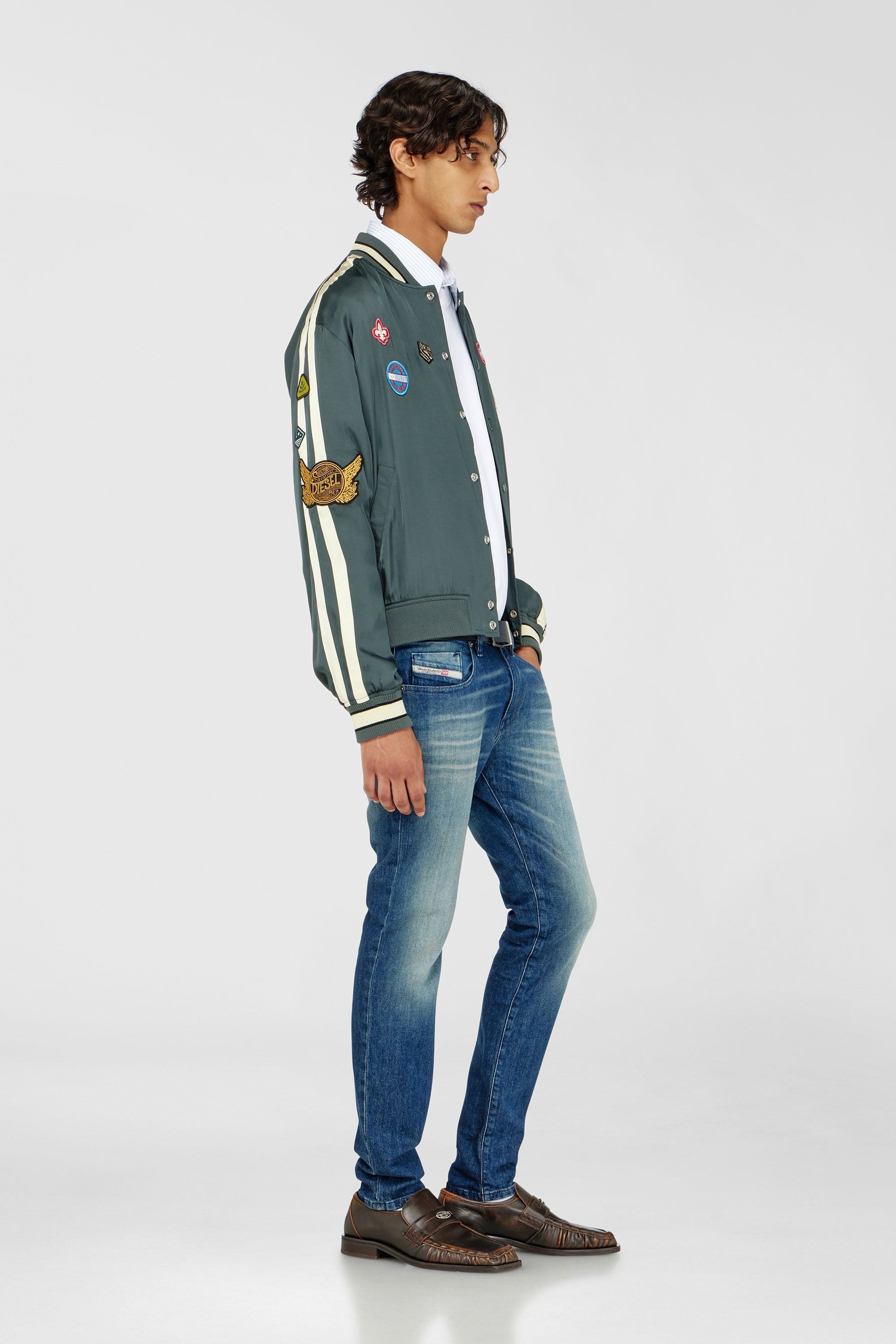 Diesel - Slim Jeans 2019 D-Strukt 0KBBR Hombre, Azul Oscuro - 2