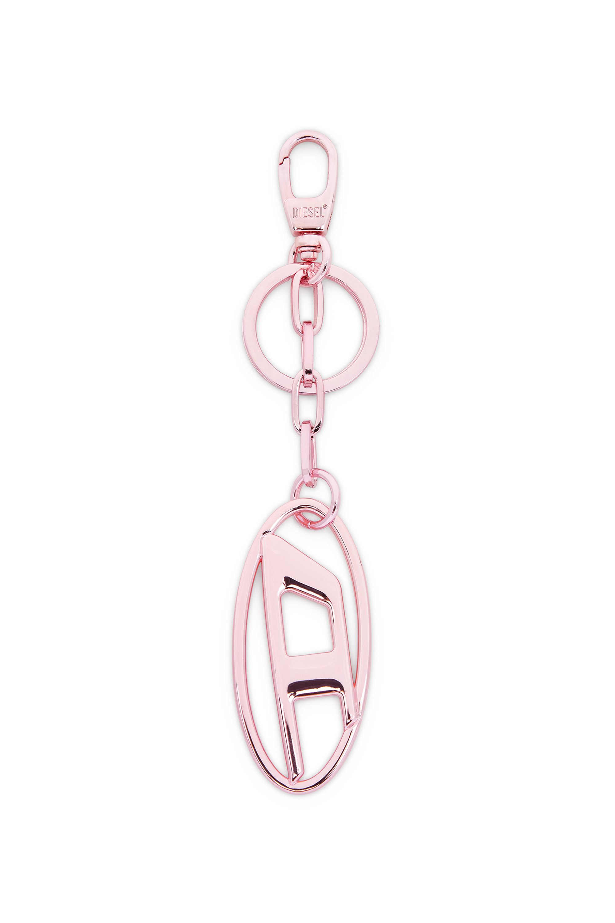 Women's Metal keyring with logo plaque | Pink | Diesel