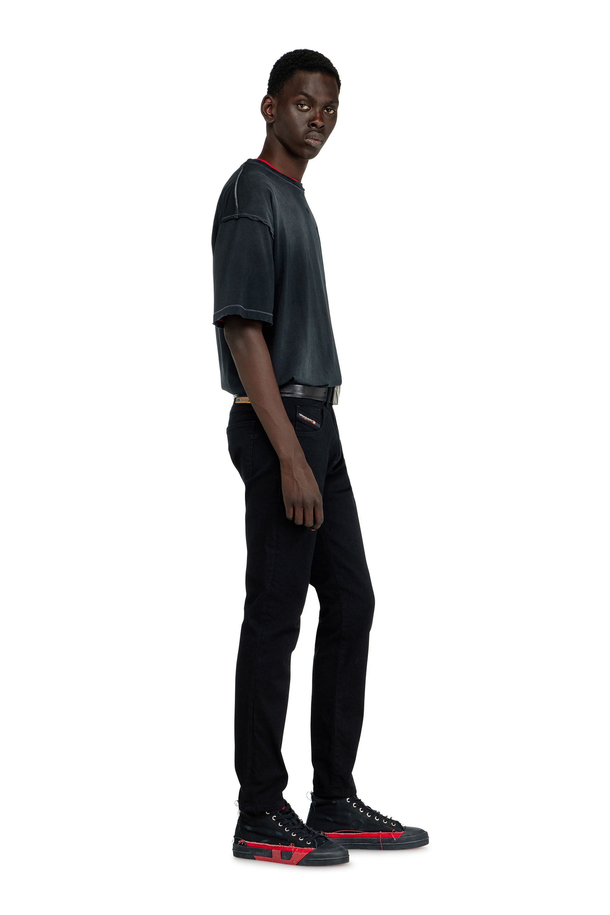 Diesel - Slim Jeans 2019 D-Strukt 069YP Hombre, Negro/Gris oscuro - 4