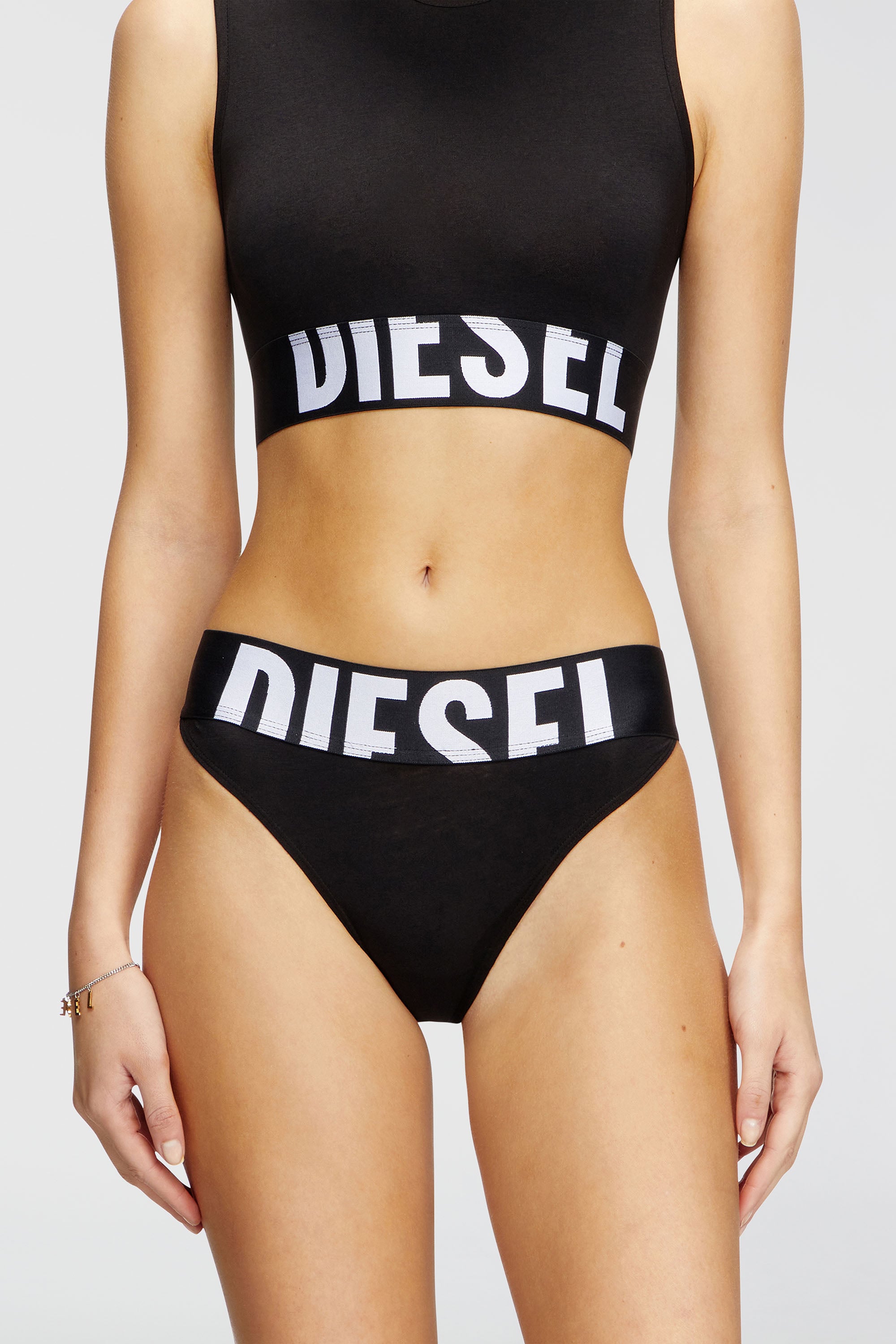 Diesel - LOLA-D-POP-3PACK, Female's Three-pack briefs with cut-off logo in Black - 2