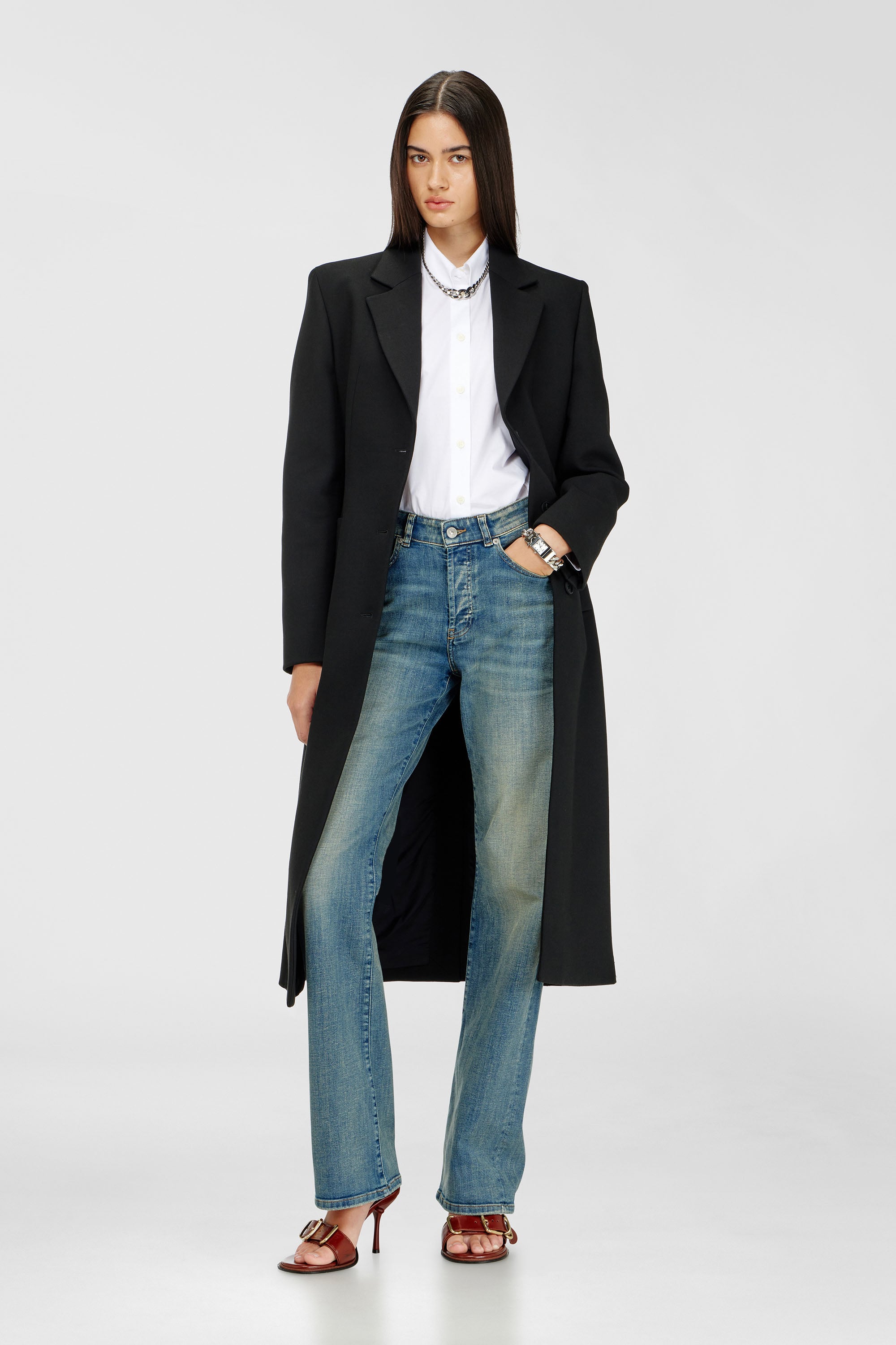 Diesel - Regular Jeans 1971 D-Sent 09N32 Mujer, Azul medio - 2