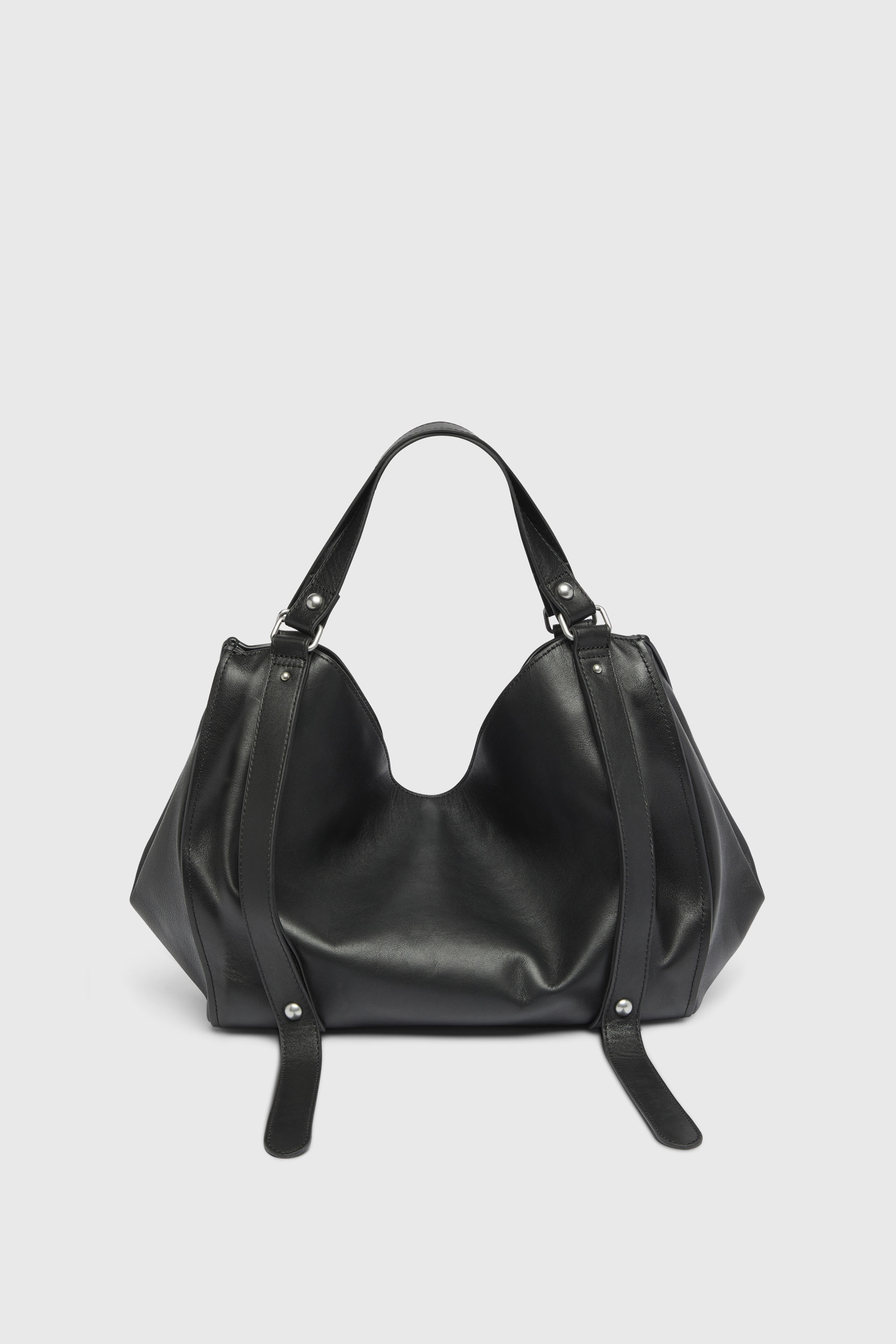 Diesel - D-ONE TOPHANDLE M, D-One-Bolso medium con asa superior de piel tratada Unisex in Negro - 3