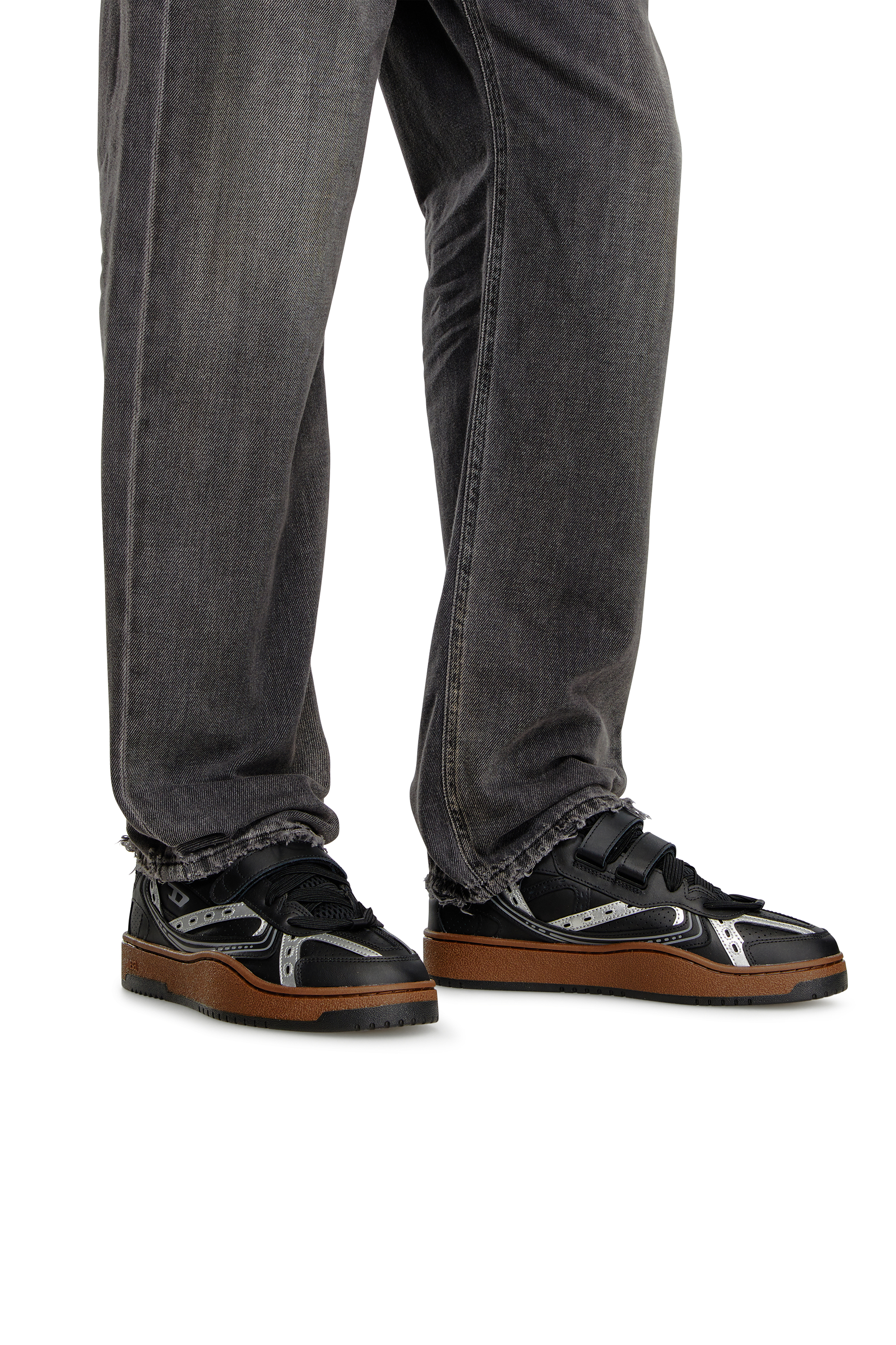 ロッド Dejal Men's S-Ukiyo-Leather sneaker with straps | Black | Diesel
