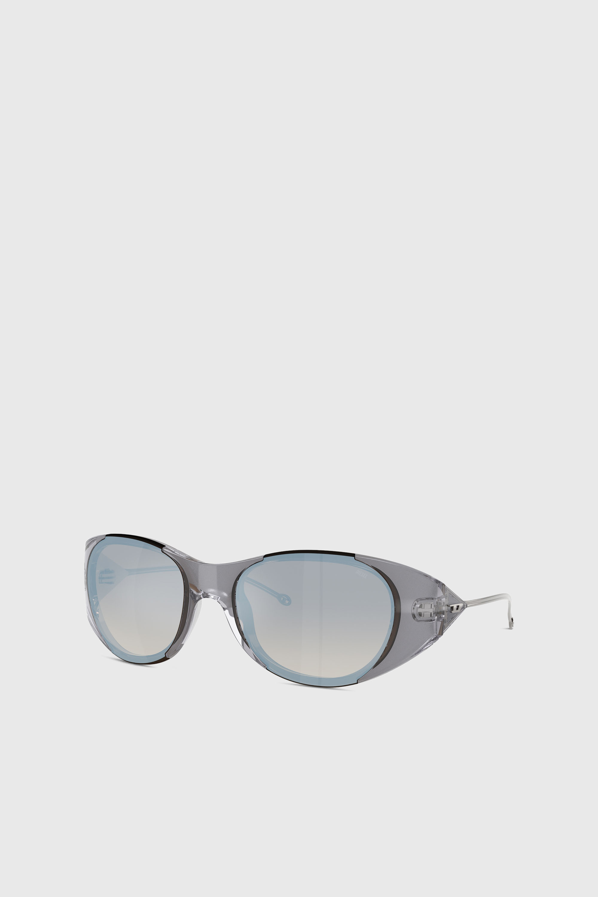 Diesel - 0DL3003, Unisex's Iconic oval sunglasses in Light Grey - 4