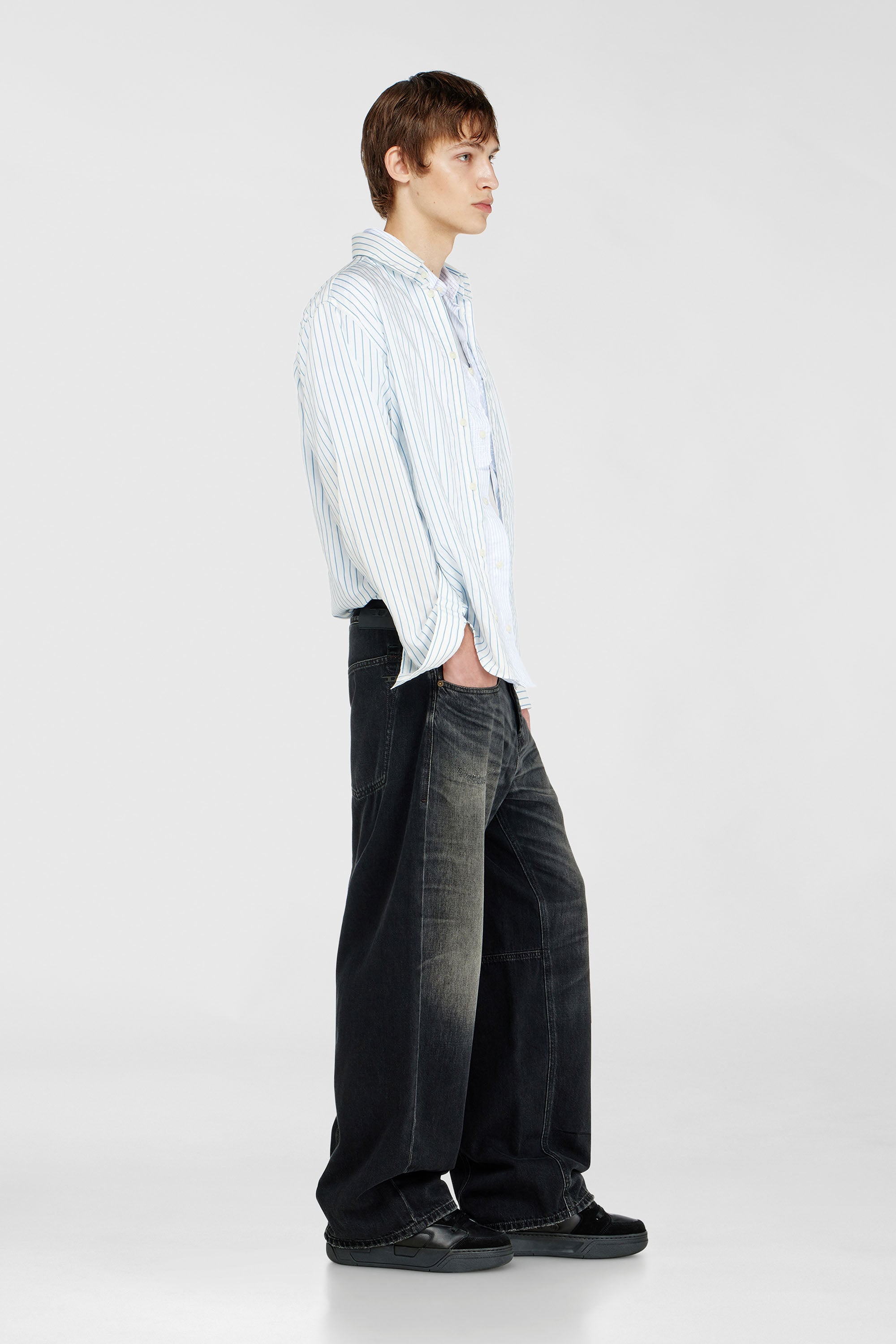 Diesel - Unisex's Relaxed Jeans 1997 D-Enim-M 09P65, Black/Dark grey - 2