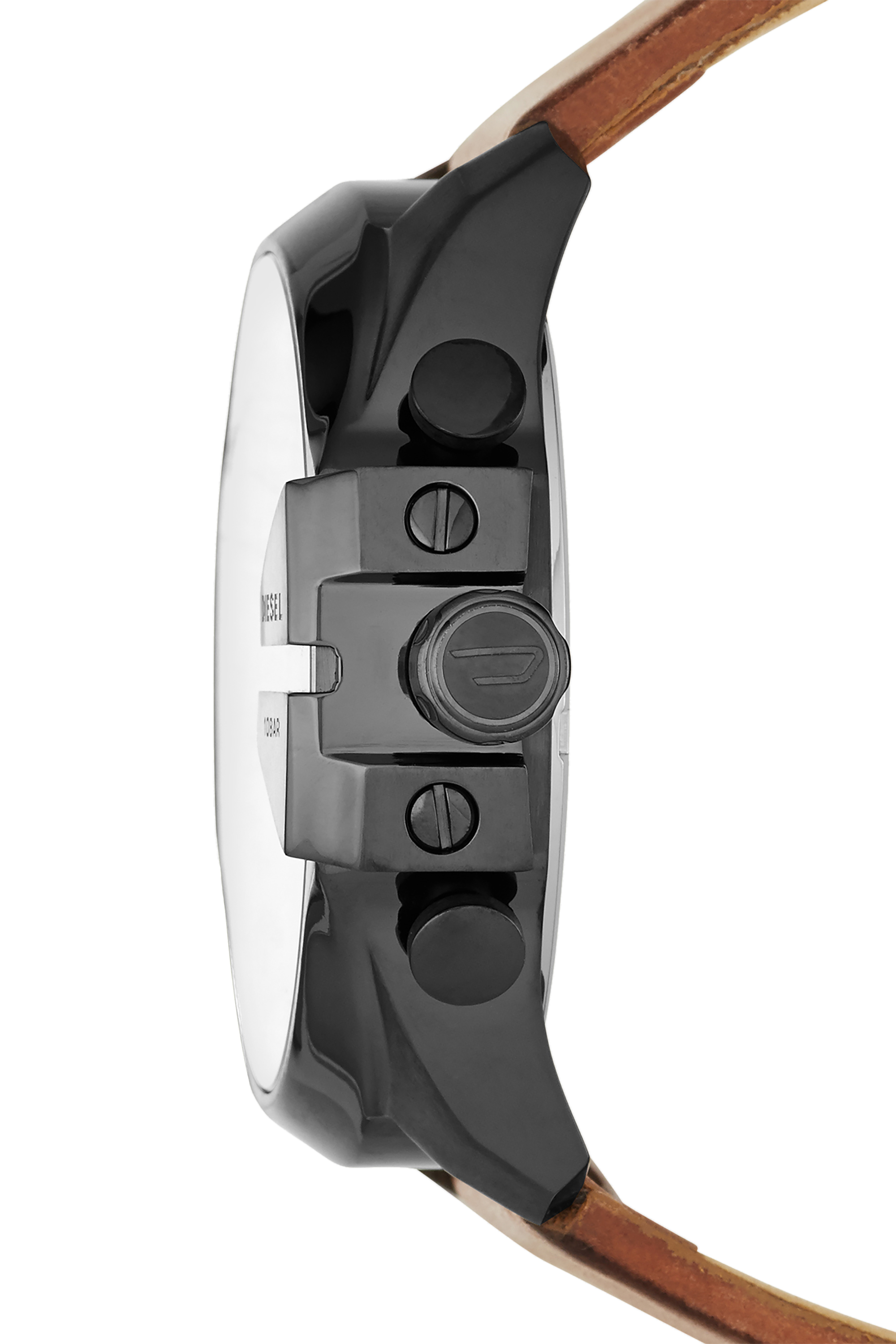 DZ4343 Man: Mega Chief brown leather watch | Diesel