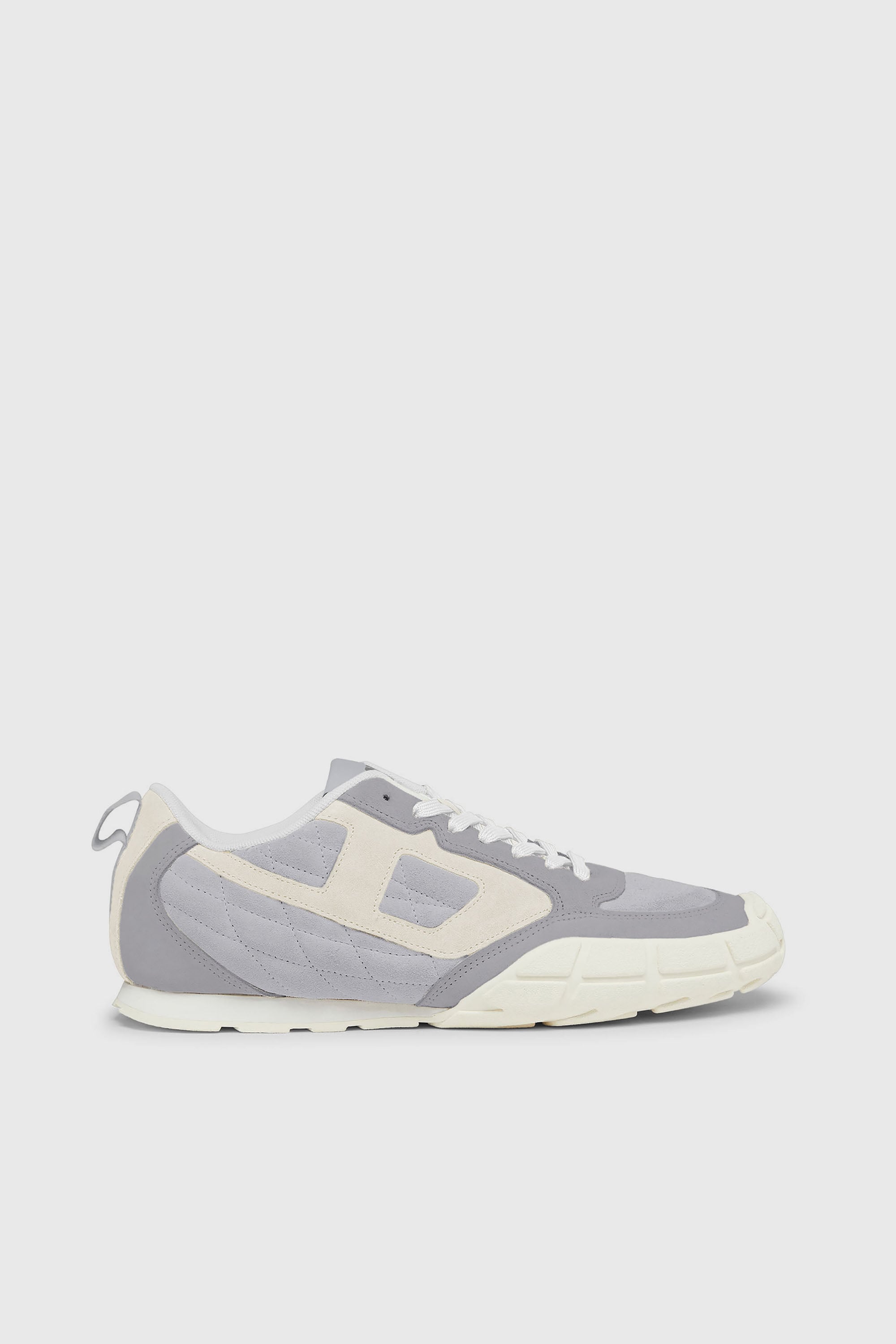 Diesel - S-PAGODHA LOW, S-Pagodha-Baskets en daim matelass&eacute;es Homme in Gris - 1