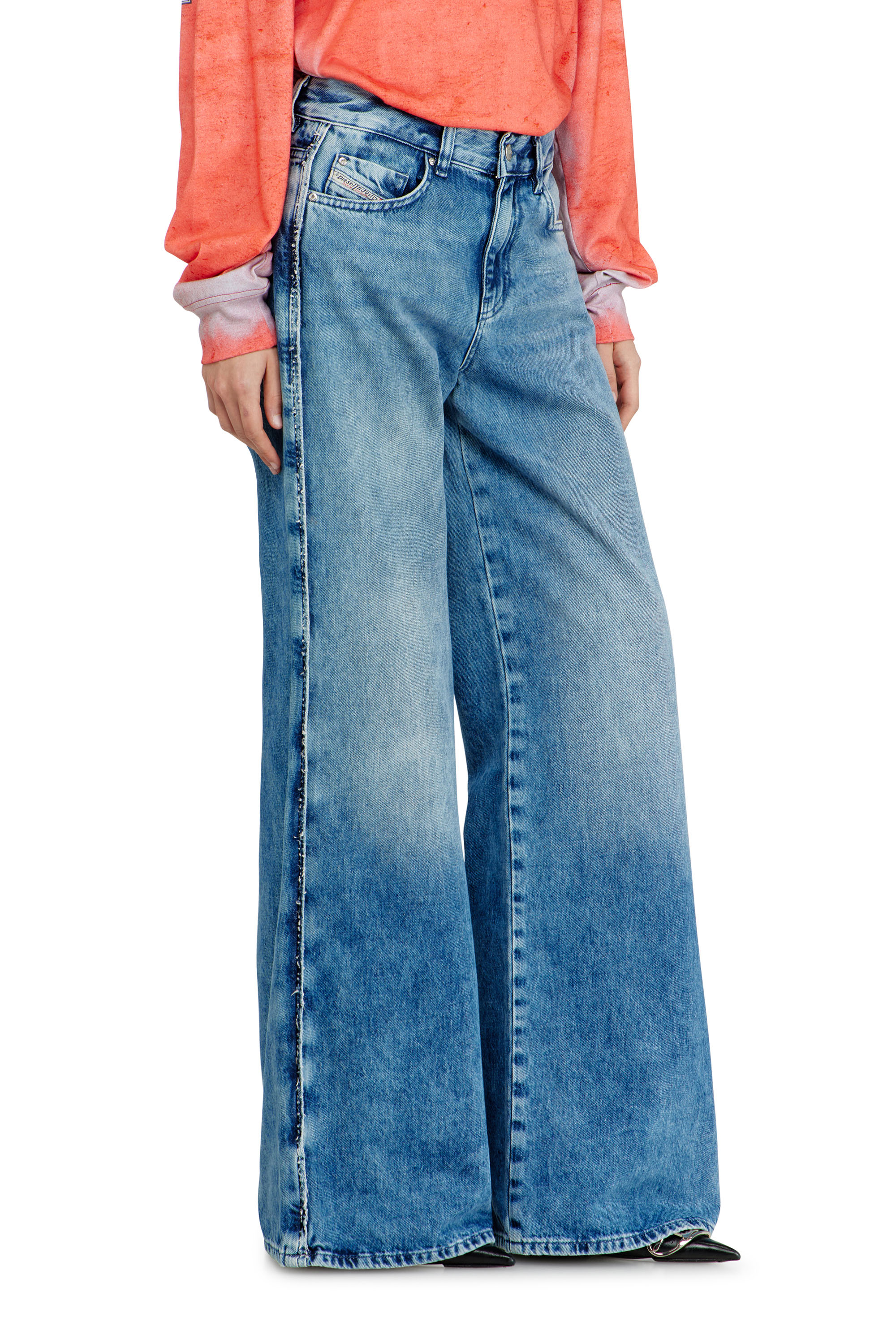 Diesel - Woman's Flare Jeans 1978 D-Akemi 0ADCJ, Medium blue - 7