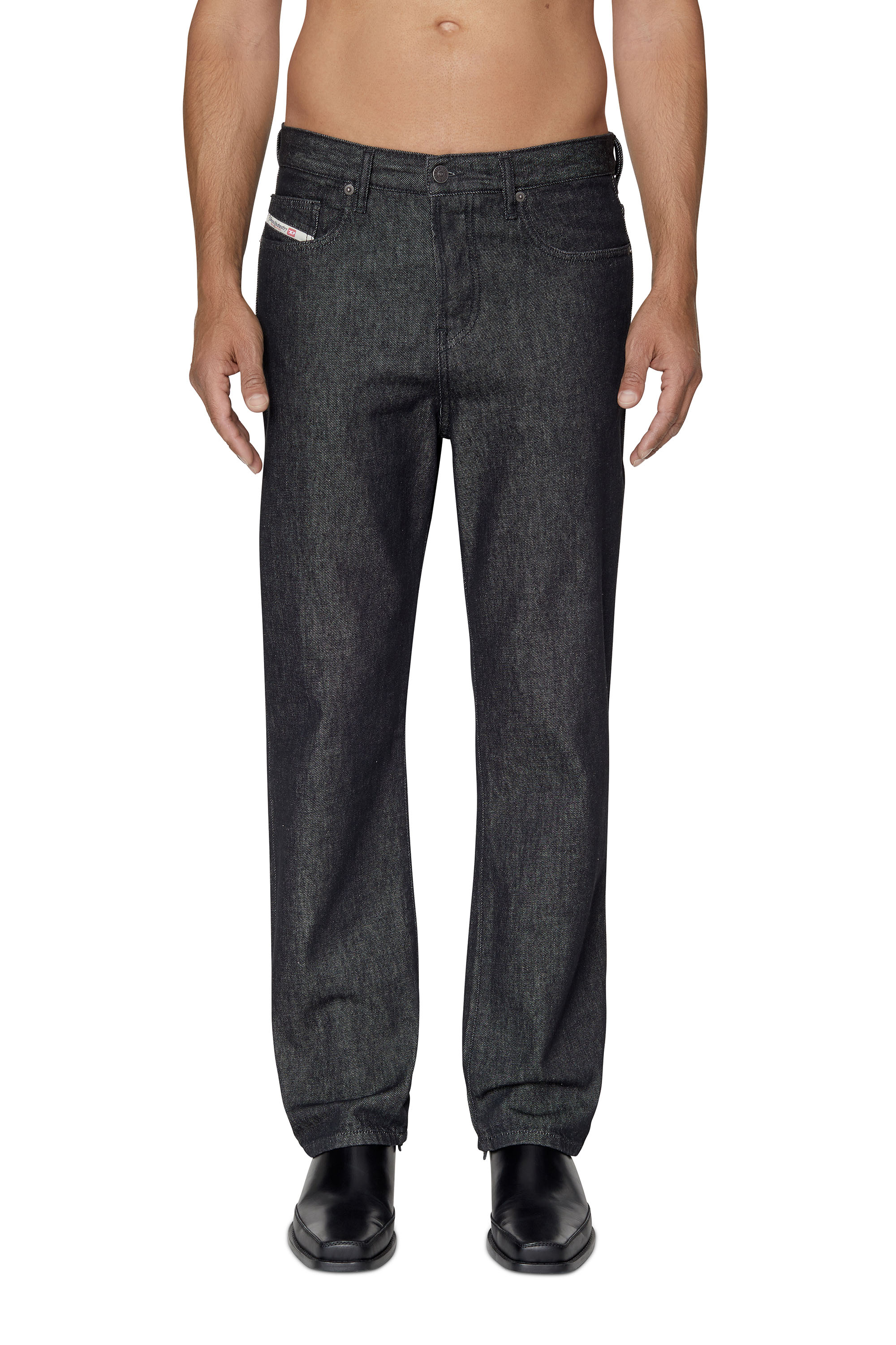 Diesel - Straight Jeans 2020 D-Viker Z9C34, Male's Straight Jeans - 2020 D-Viker in Black/Dark Grey - 1