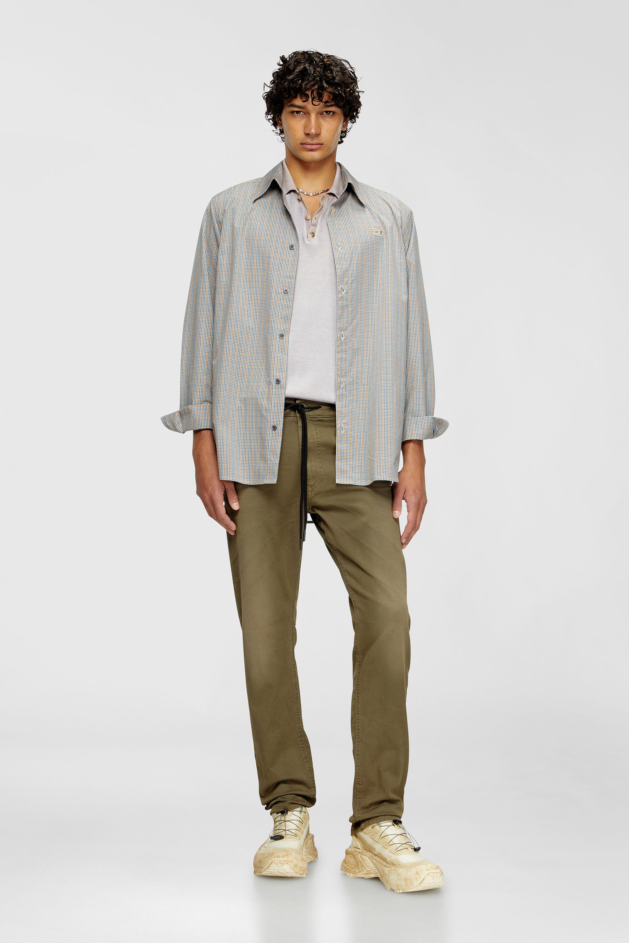 Diesel - Man's Regular 2032 D-Krooley Joggjeans&reg; 0670M, Green - 1