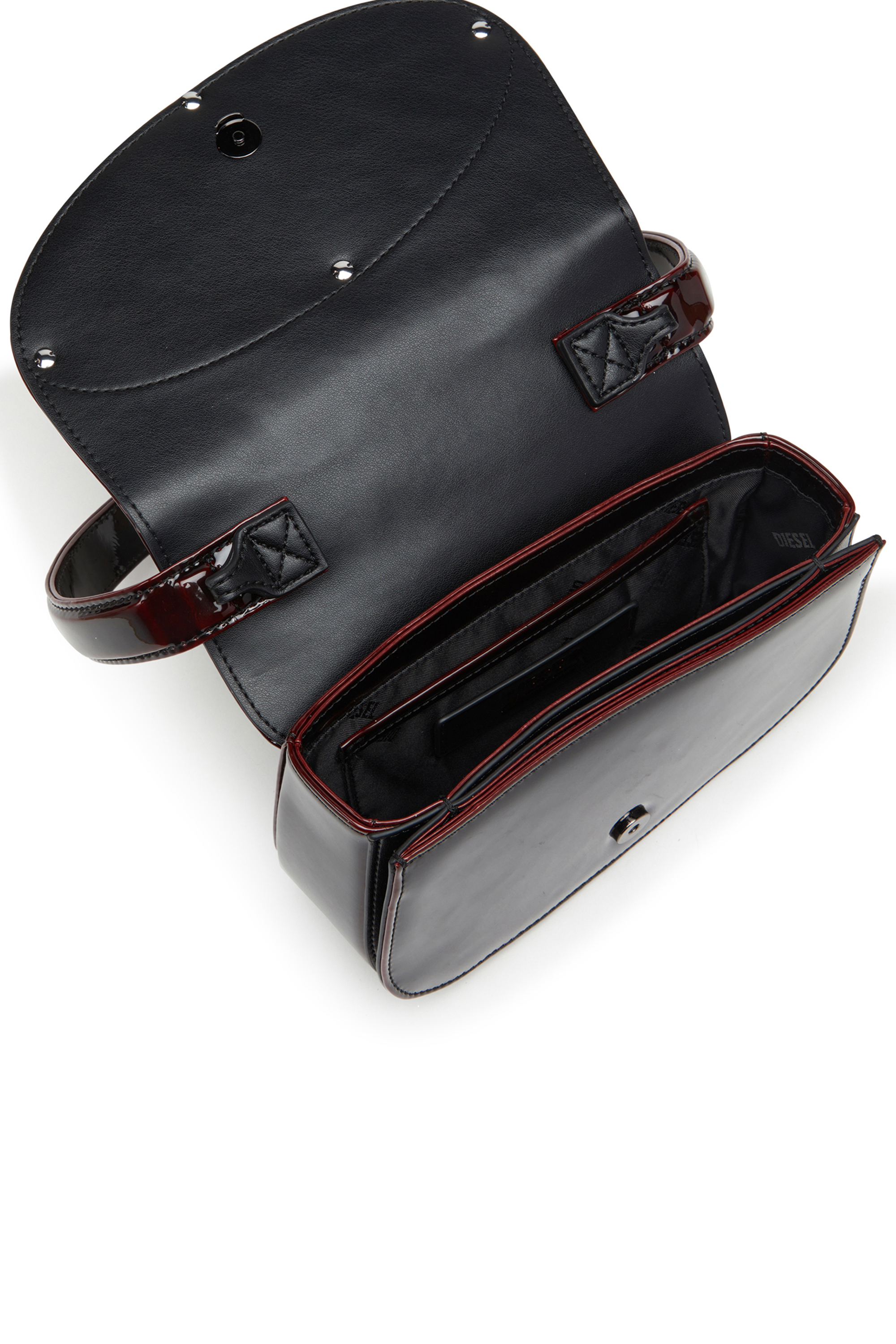 Diesel - 1DR, Female's 1DR-Iconic 1DR bag in liquid PU in Burgundy - 3