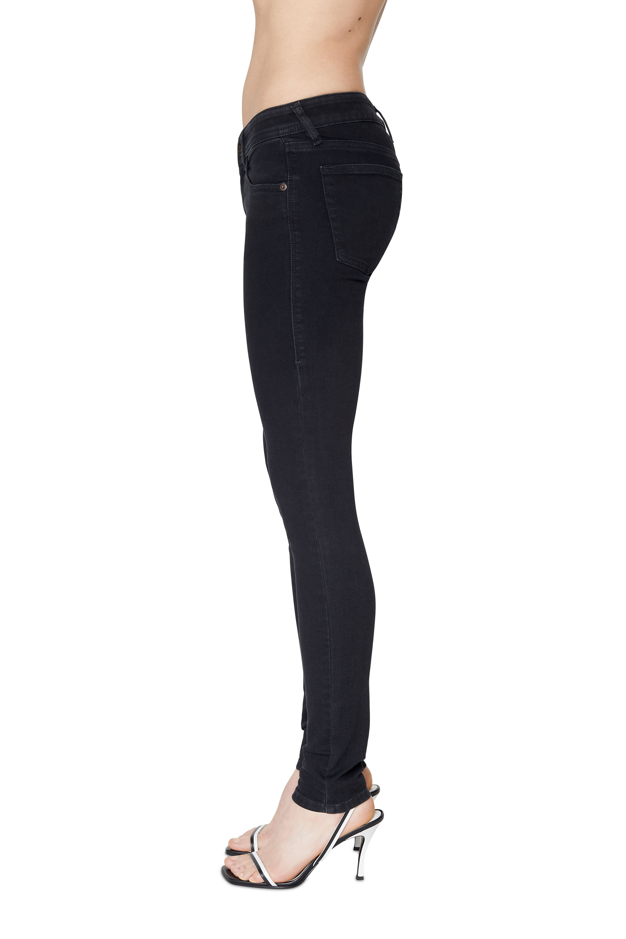 Diesel - Super skinny Jeans 2018 Slandy-Low Z69VW, Super skinny Jeans - 2018 Slandy-Low Mujer in Negro - 6