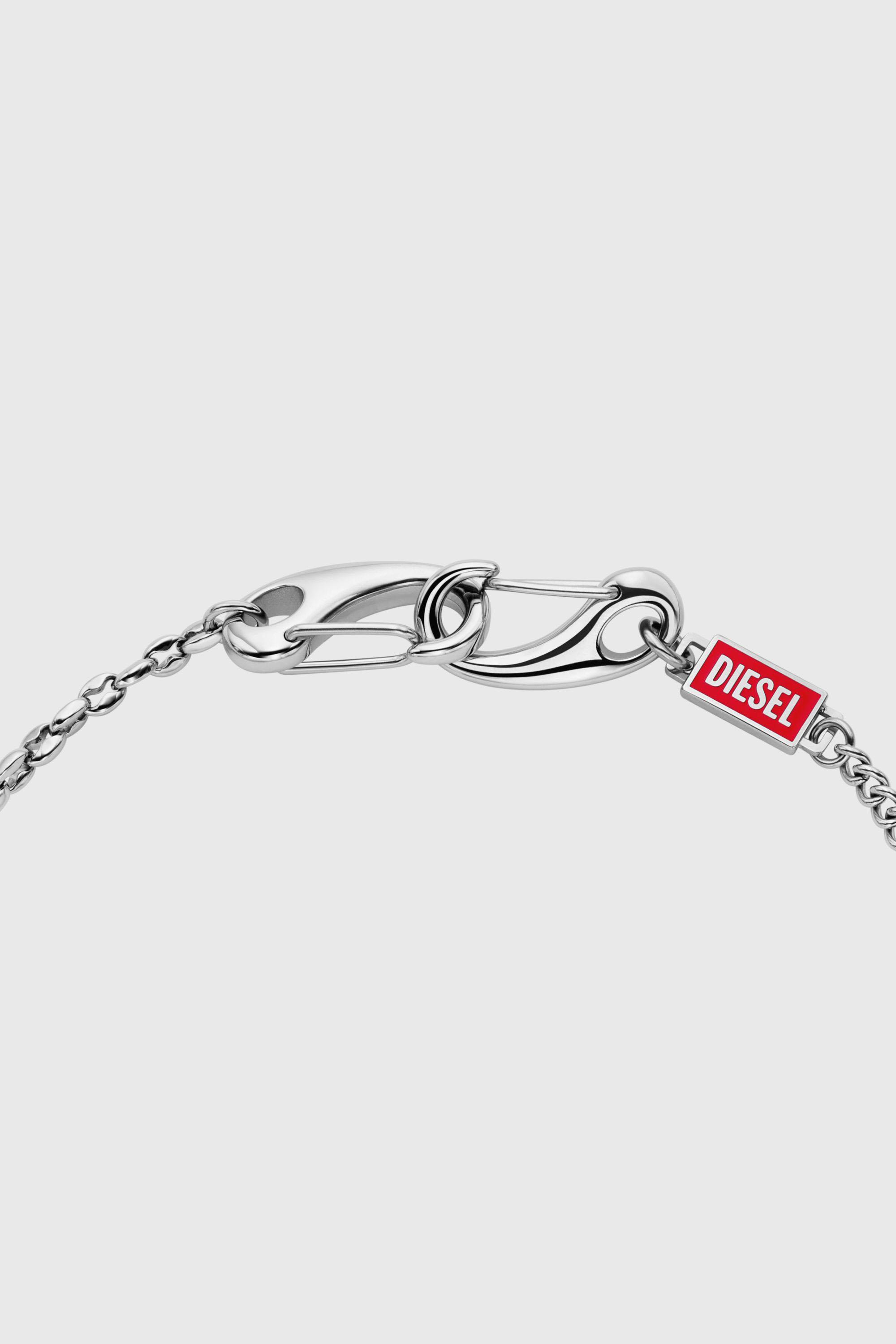 Diesel - DX1695040 JEWELLERY, Collar de cadena de acero inoxidable multiuso Unisex in Plateado - 2