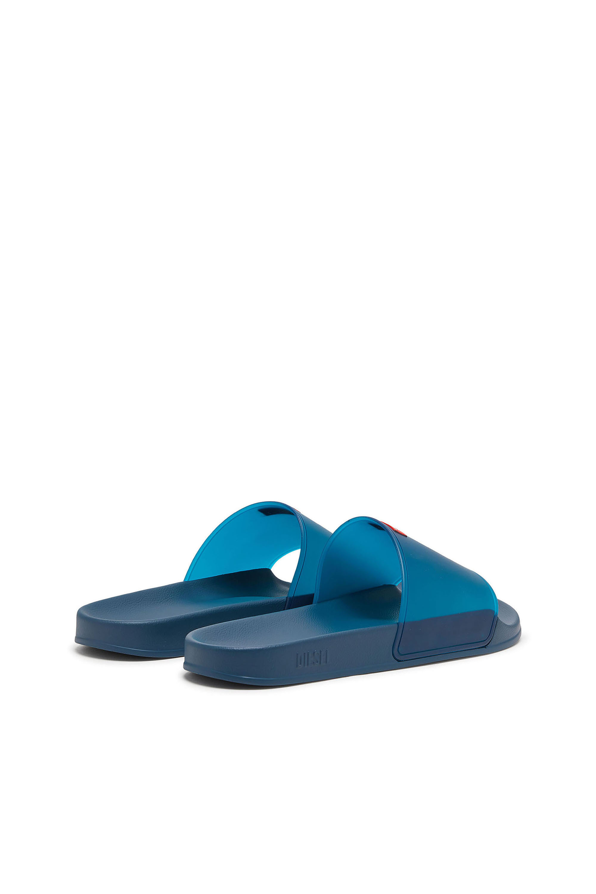 Diesel - SA-SWIM, Man's Sa-Swim - Rubber slides with transparent upper in Blue - 3