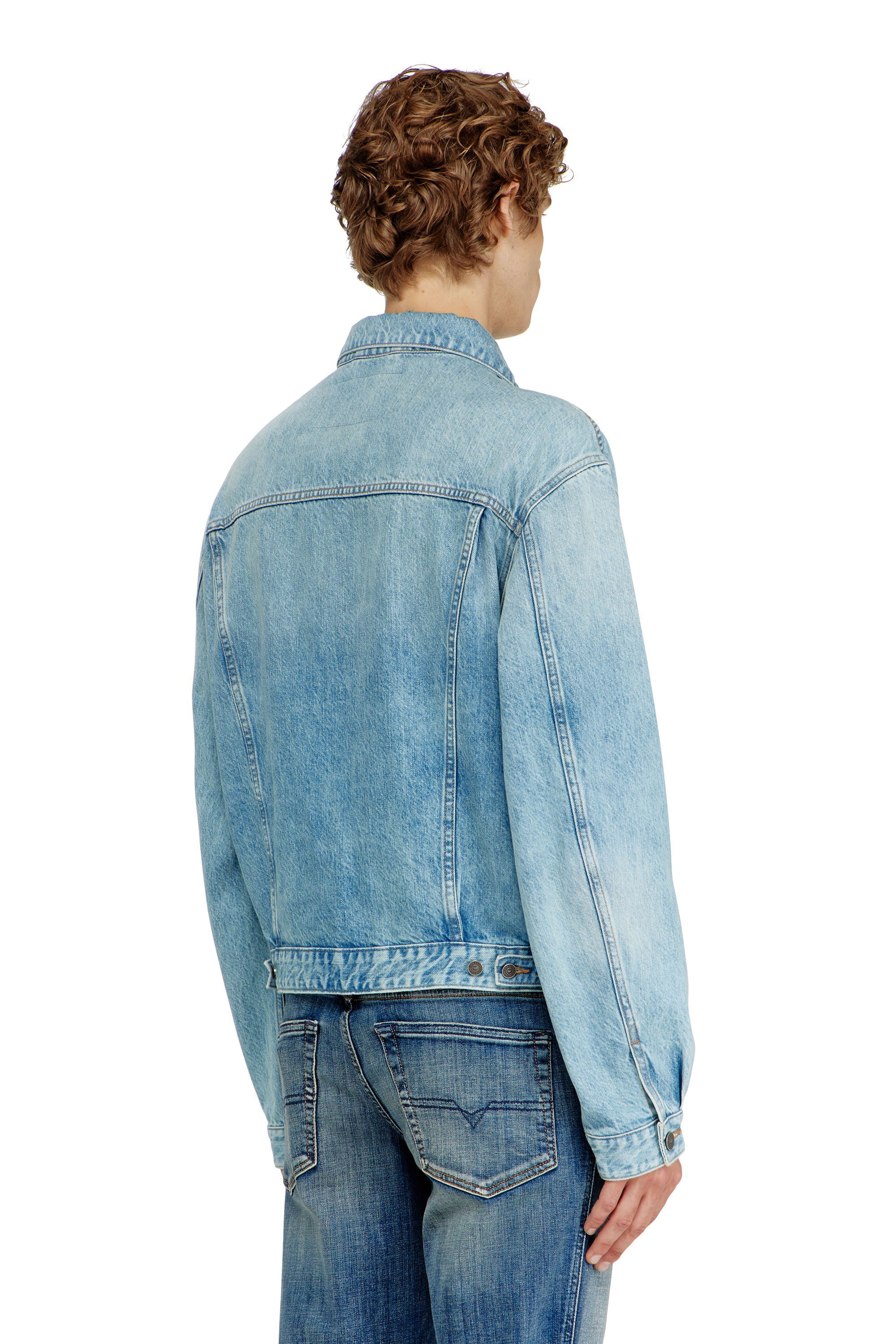 Diesel - D-RANGER, Unisex's Trucker jacket in denim in null - 5