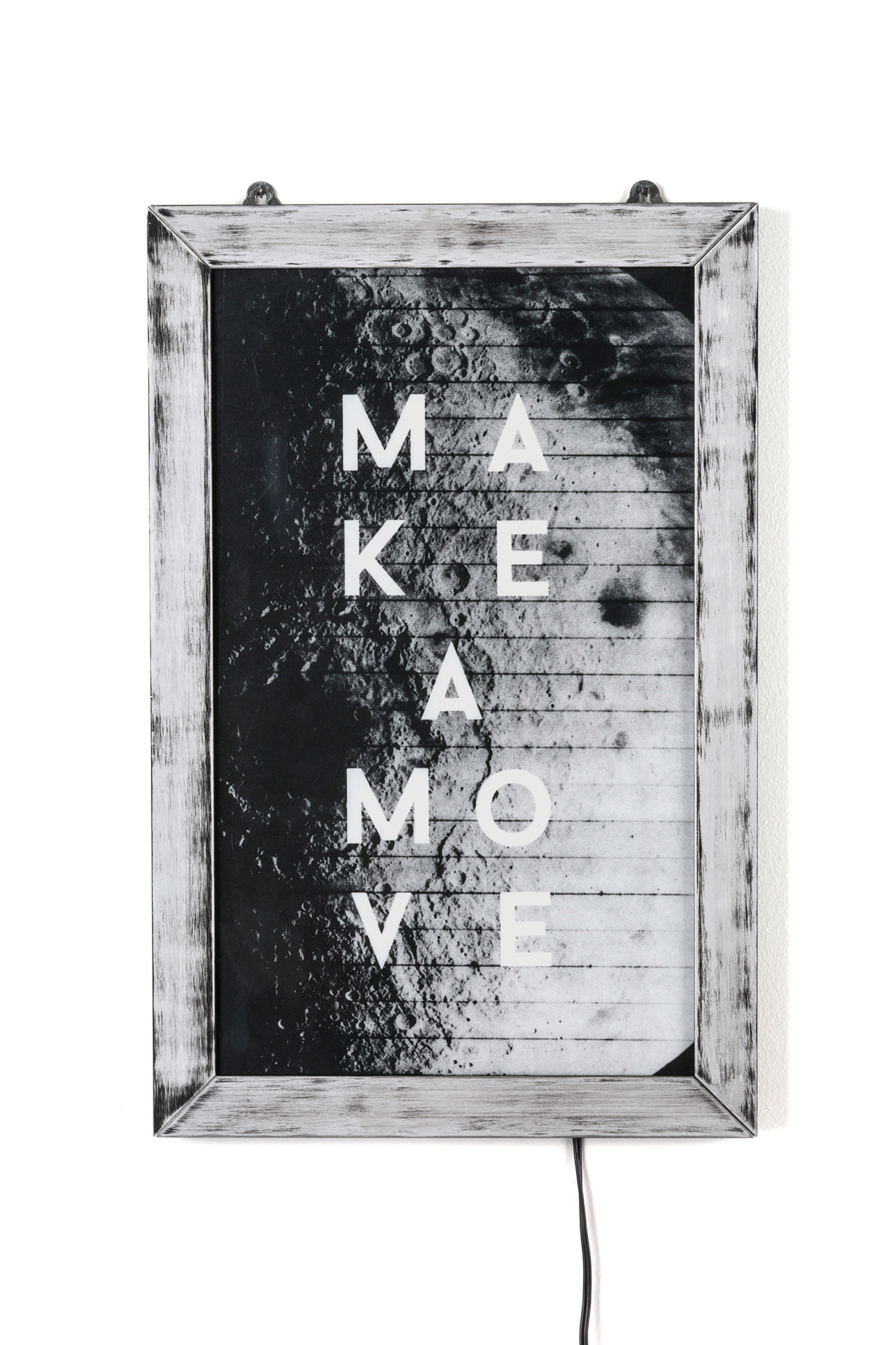 Diesel - 11012 FRAME IT!, Unisex's Poster "Make a move" in White - 1