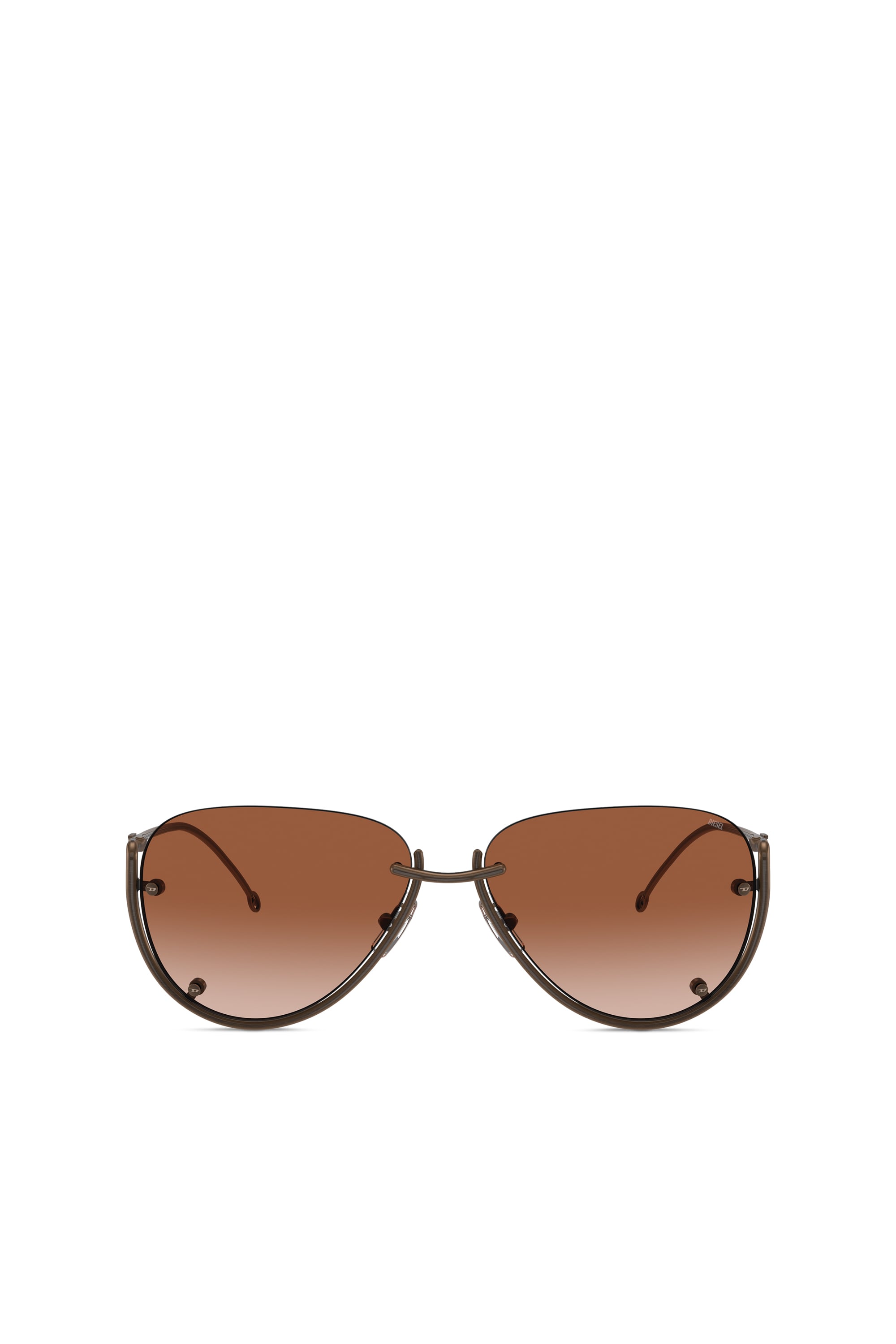 Diesel - 0DL1003, Unisex's Pilot model sunglasses in Bronze - 1