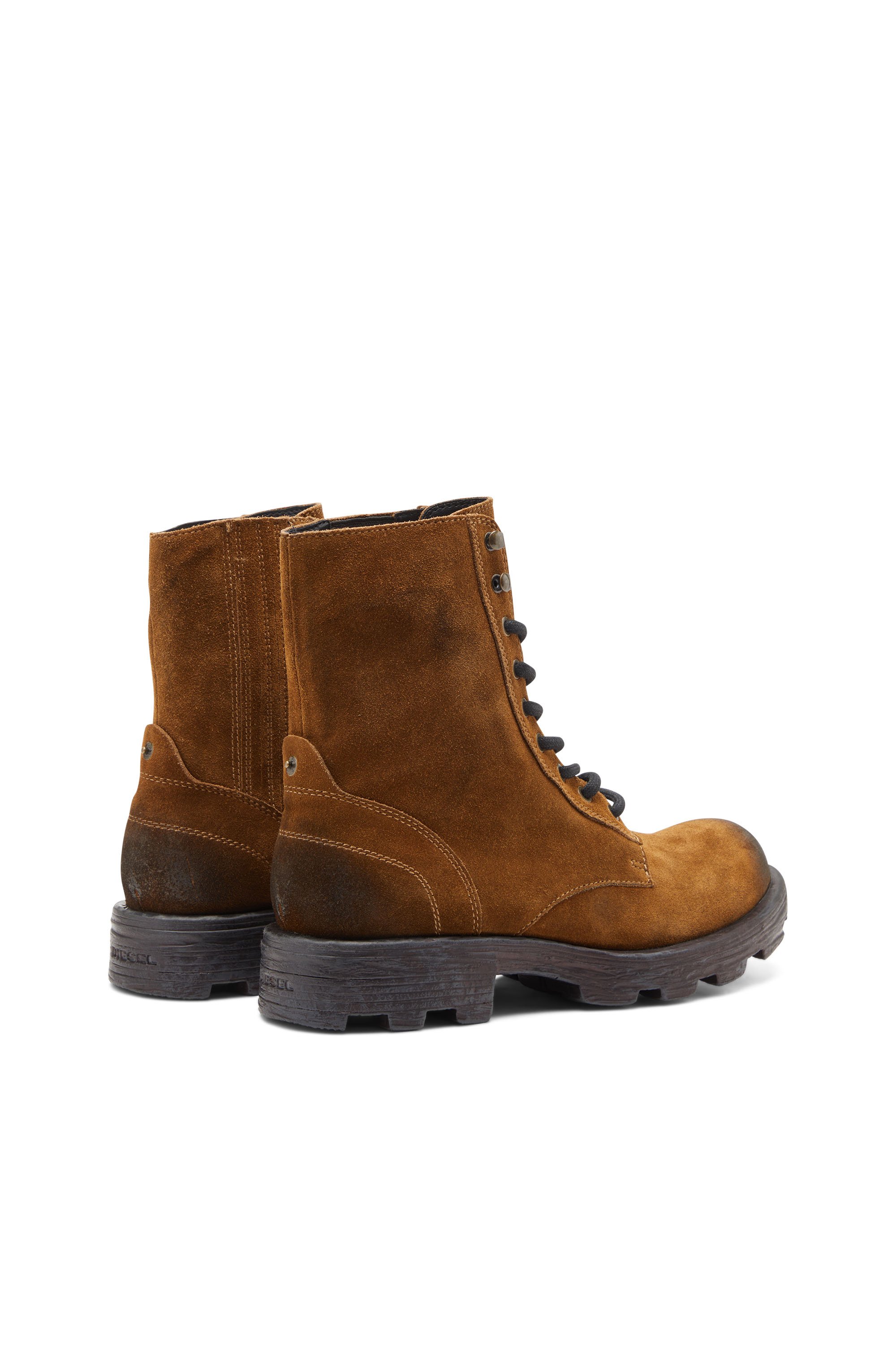 Diesel - D-HAMMER BT, Male's D-Hammer Bt - Combat boots in oiled suede in Brown - 3
