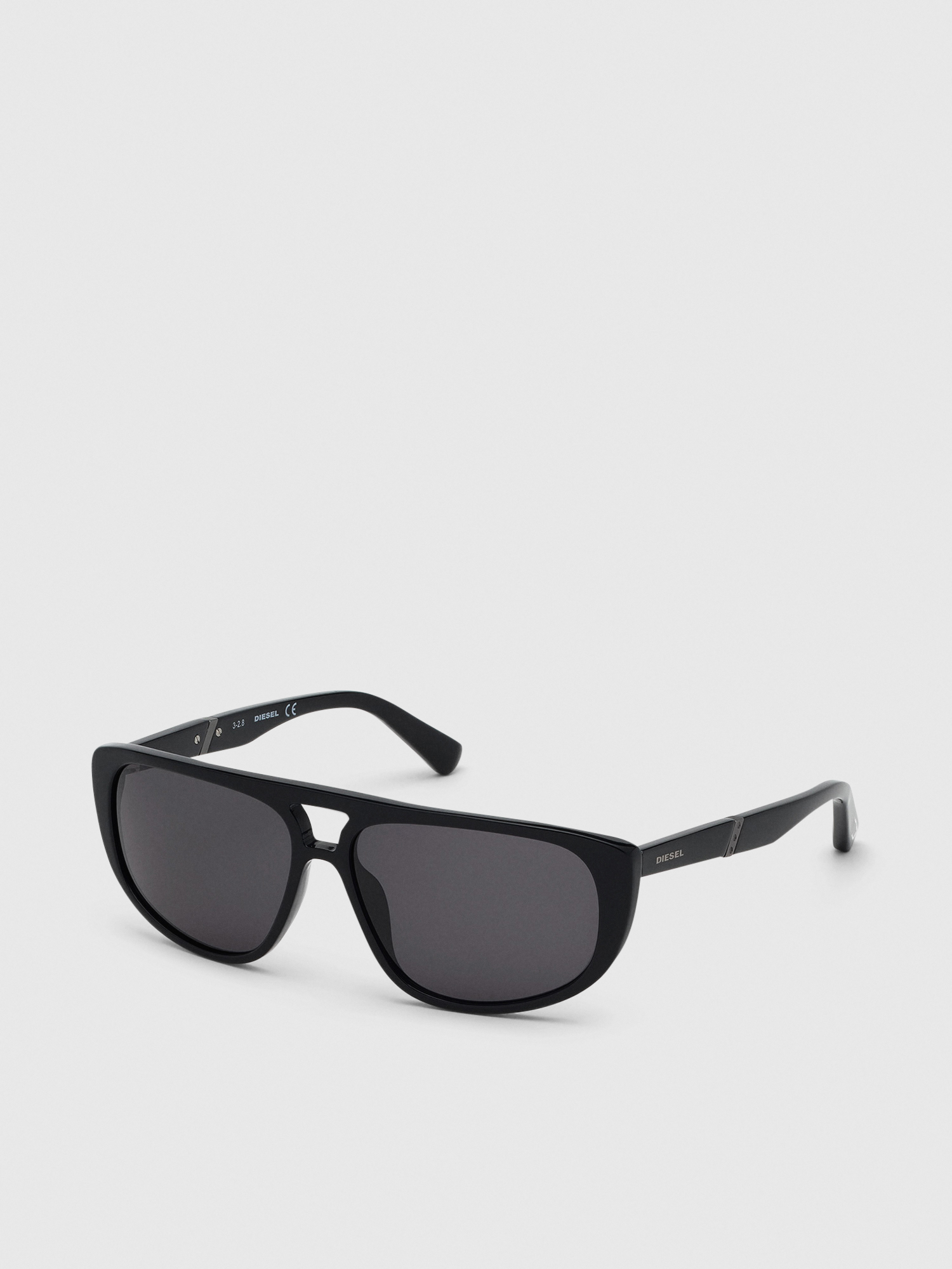 Diesel - DL0300, Man's Navigator sunglasses in acetate in Black - 2