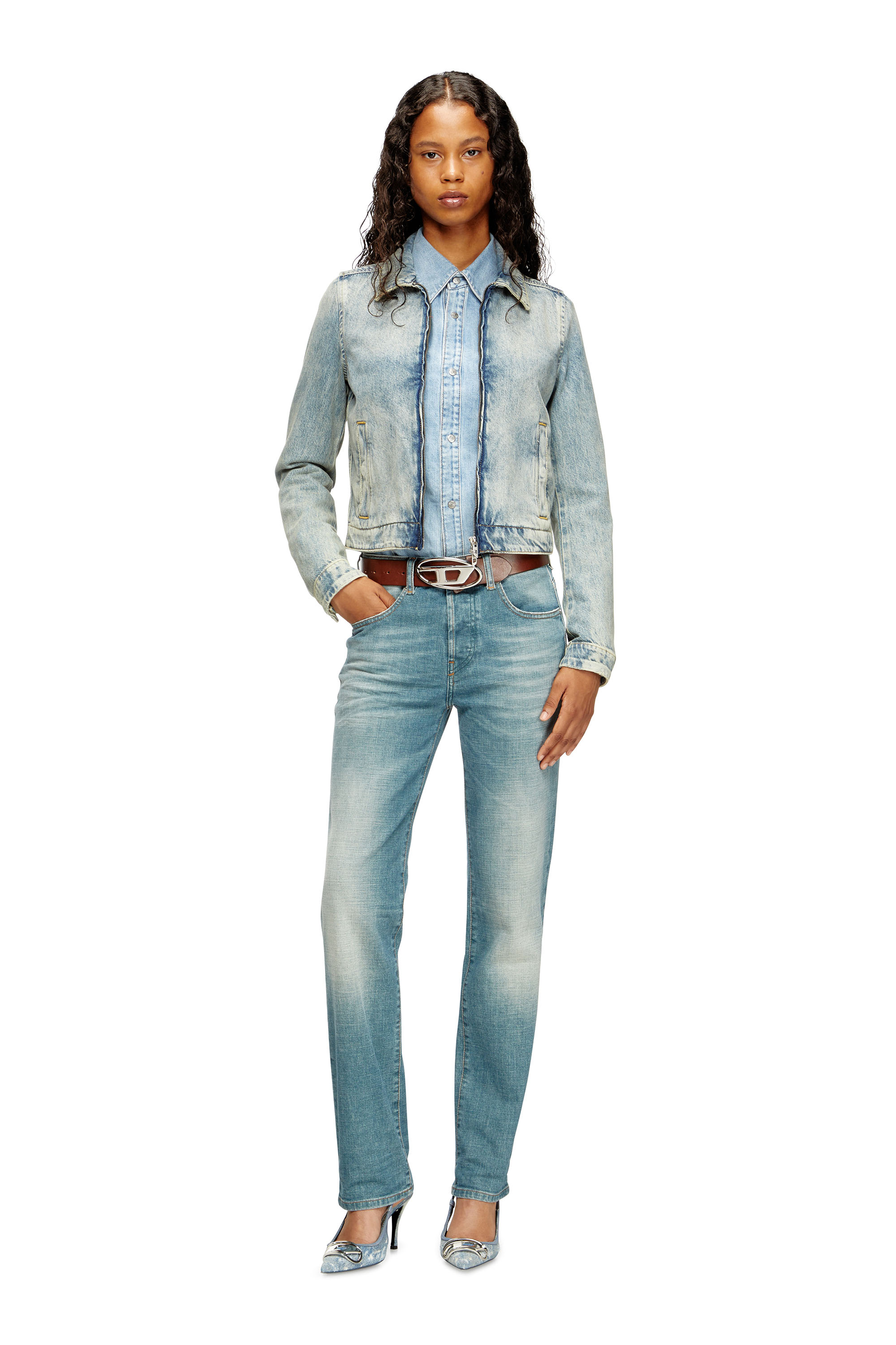 Regular Jeans 1989 D-Mine 09M58, Medium blue Diesel - Woman's Regular Jeans 1989 D-Mine 09M58, Medium blue - 1