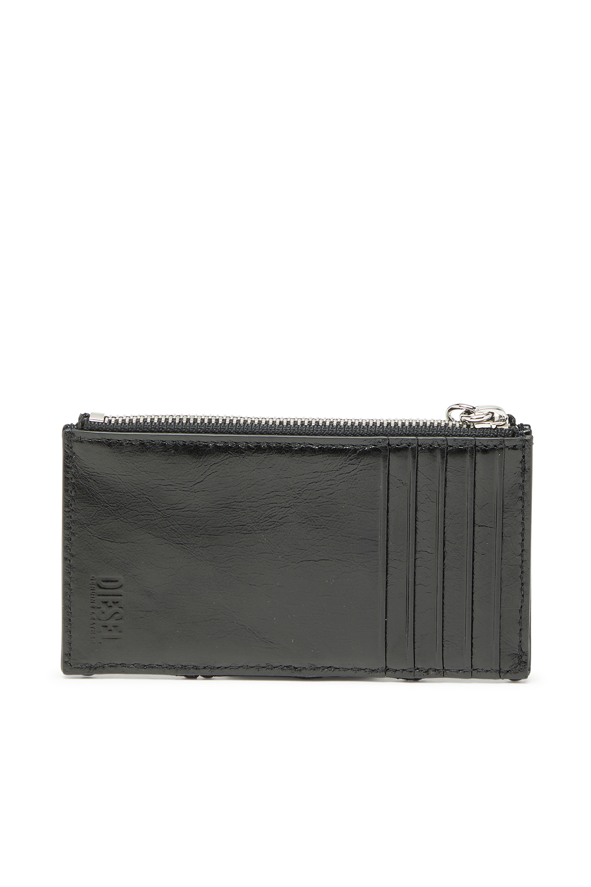 Diesel - D-CHARMS CARD HOLDER III, Tarjetero de piel naplak acolchada Mujer in Negro - 2
