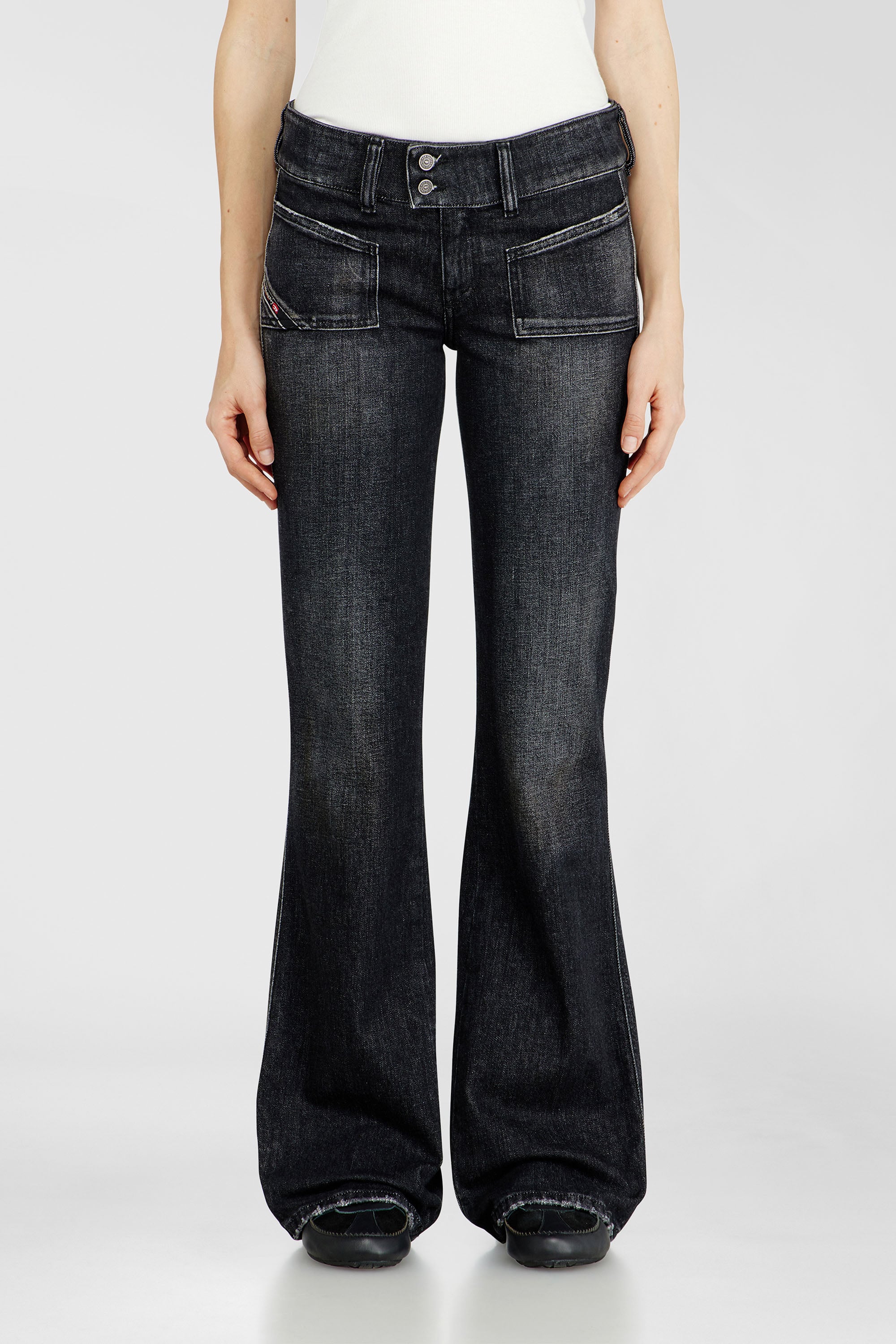 Diesel - Female's Bootcut Jeans D-Hush 09N50, Black/Dark Grey - 1