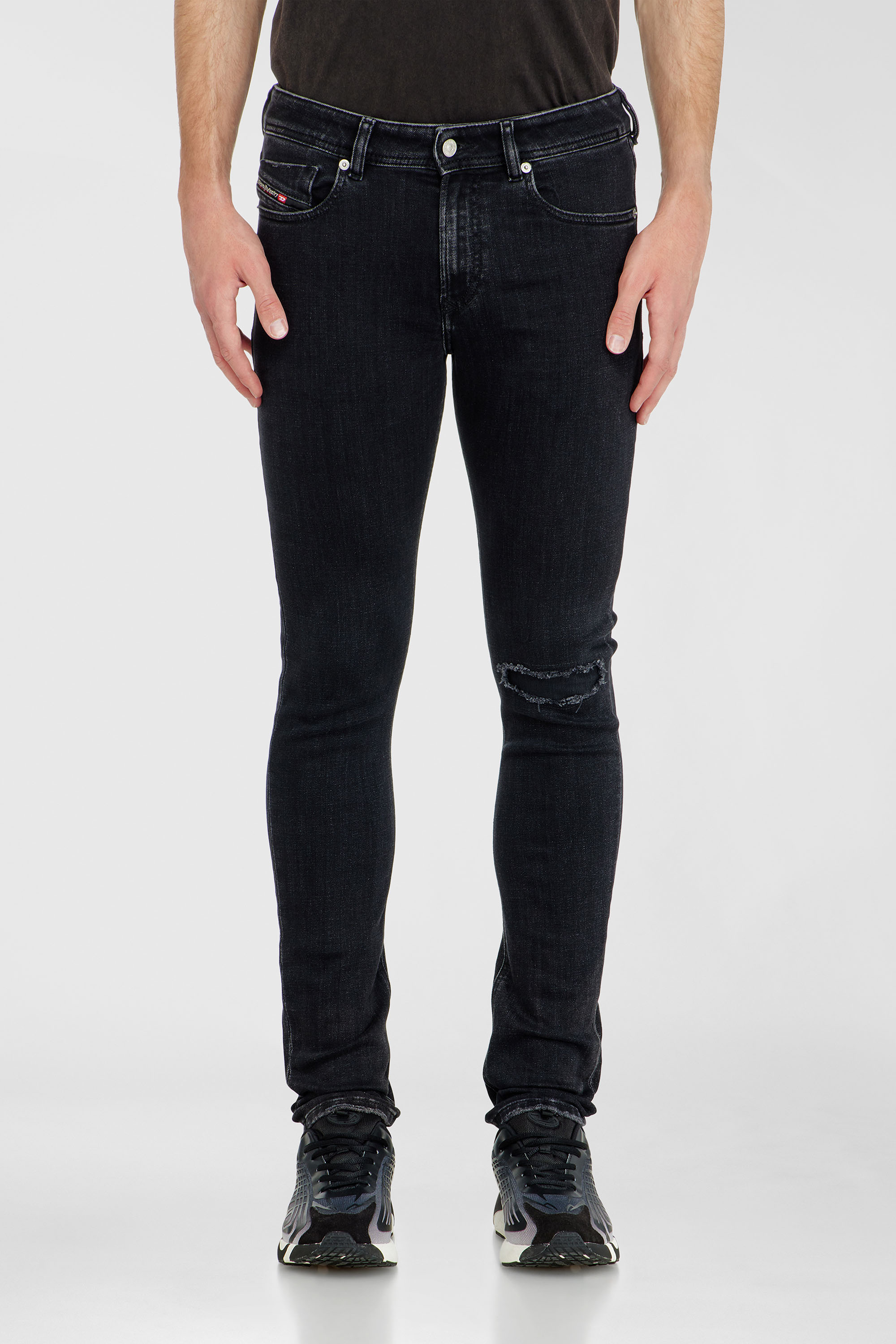 Diesel - Male's Skinny Jeans 1979 Sleenker 09P74, Black/Dark Grey - 1
