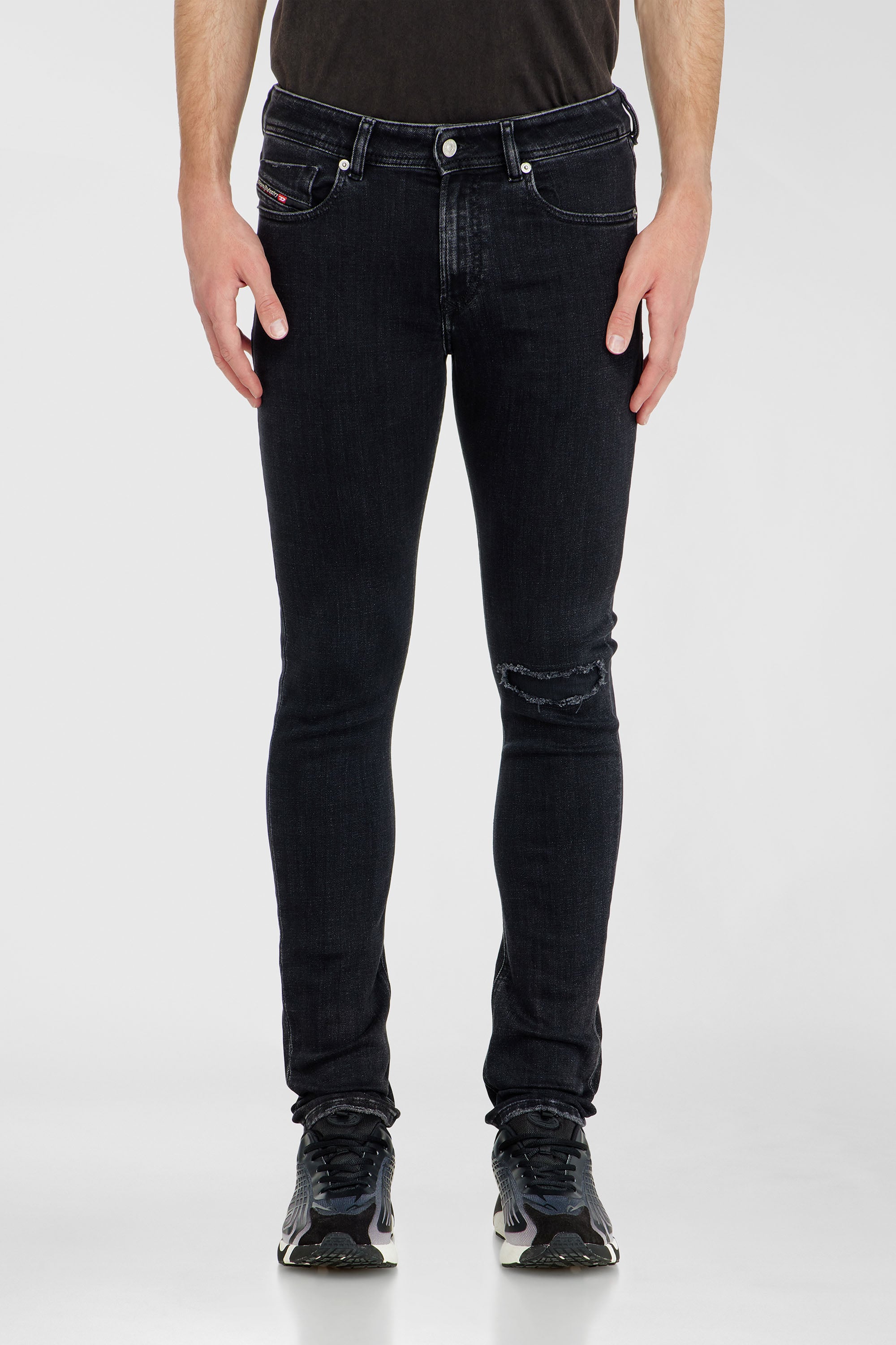 Diesel - Skinny Jeans 1979 Sleenker 09P74 Hombre, Negro/Gris oscuro - 4