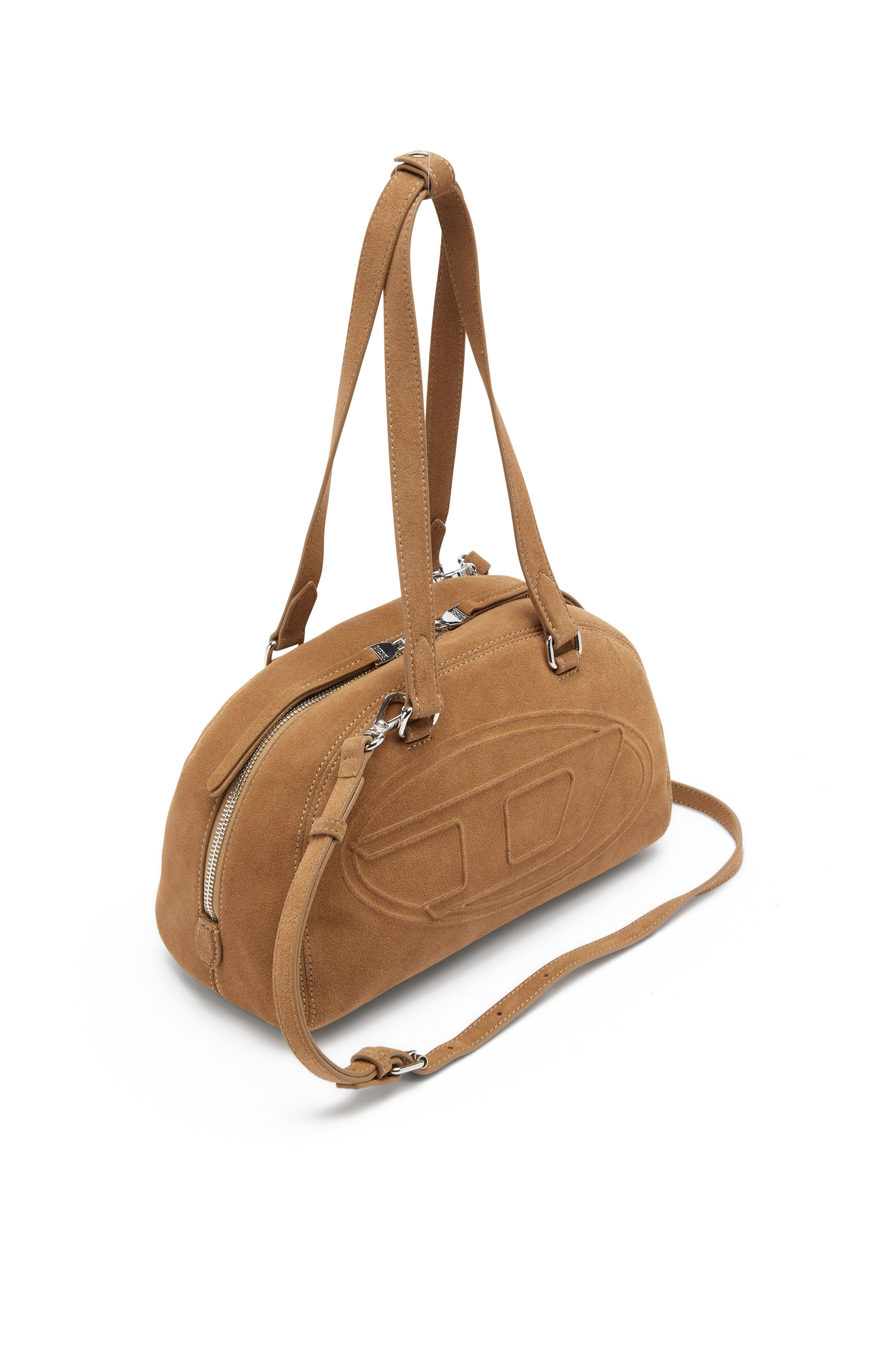 Diesel - 1DR DOME SHOULDER, 1DR Dome-Sac &agrave; &eacute;paule avec logo Oval D Mixte in Beige - 6