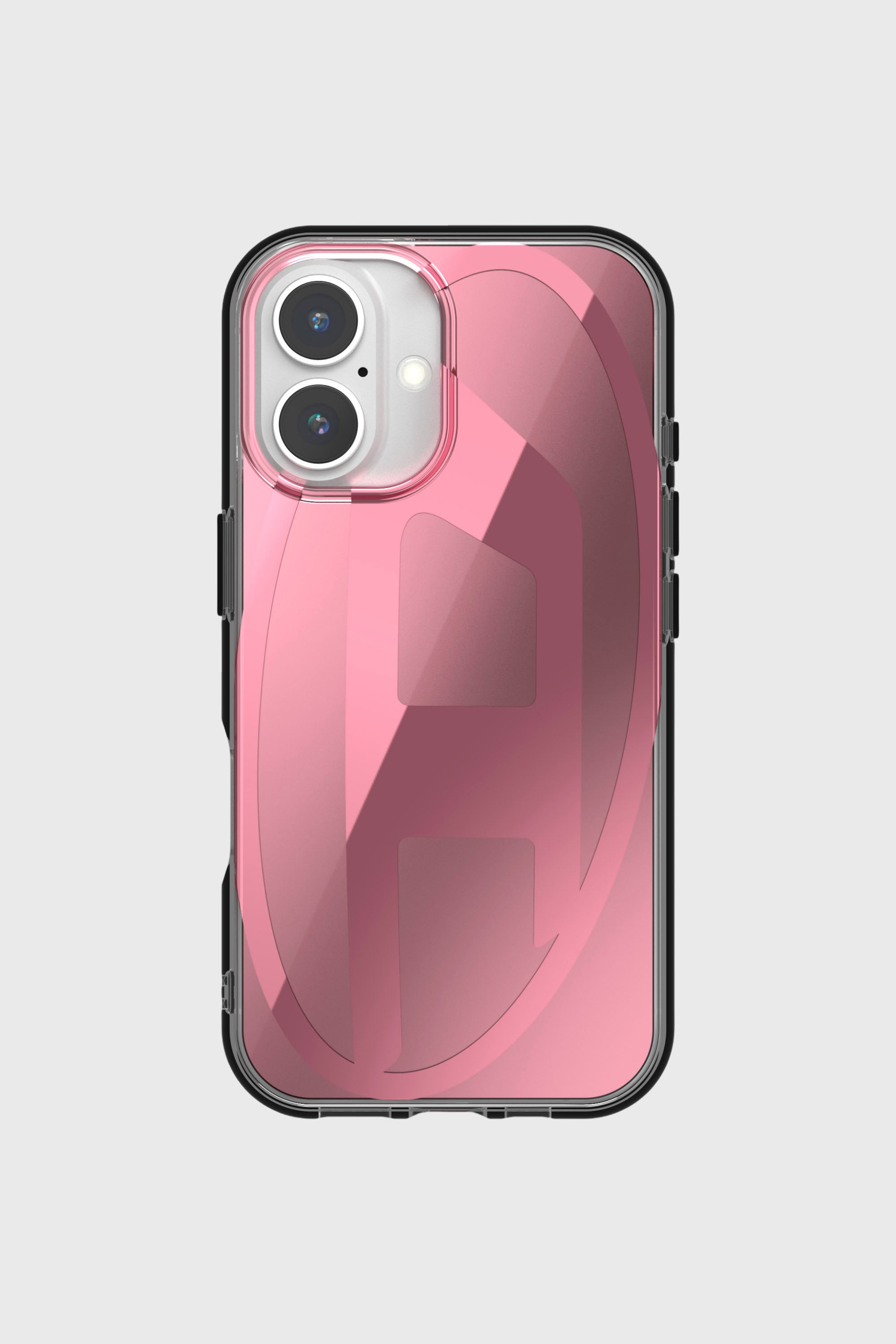 Diesel - 60163 AOP CASE, Unisex's Oval D Mirror Case for iP 16 in Pink - 2
