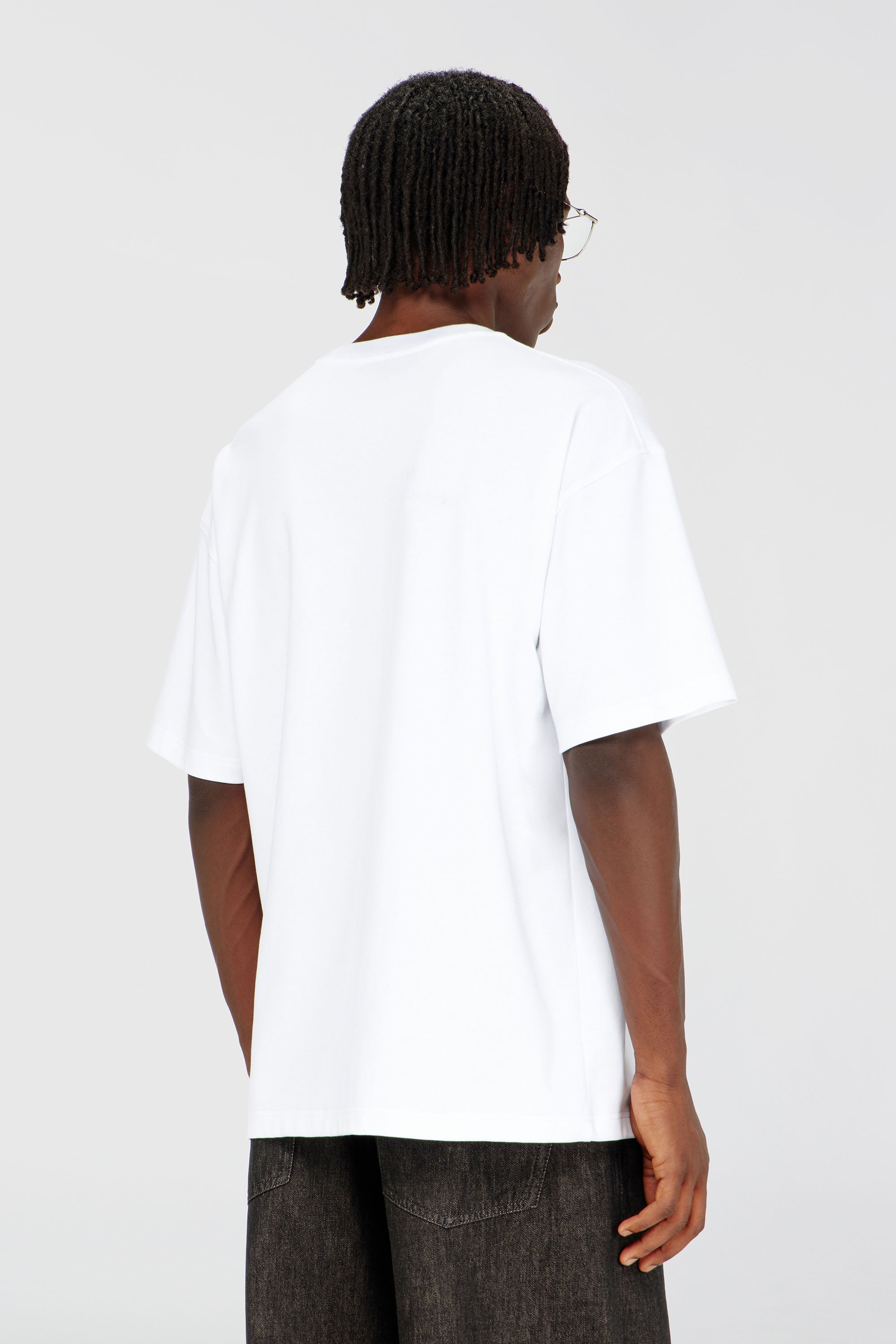 Diesel - T-BOXT-AA16, Man's Cotton-interlock T-shirt with logo embroidery in White - 4