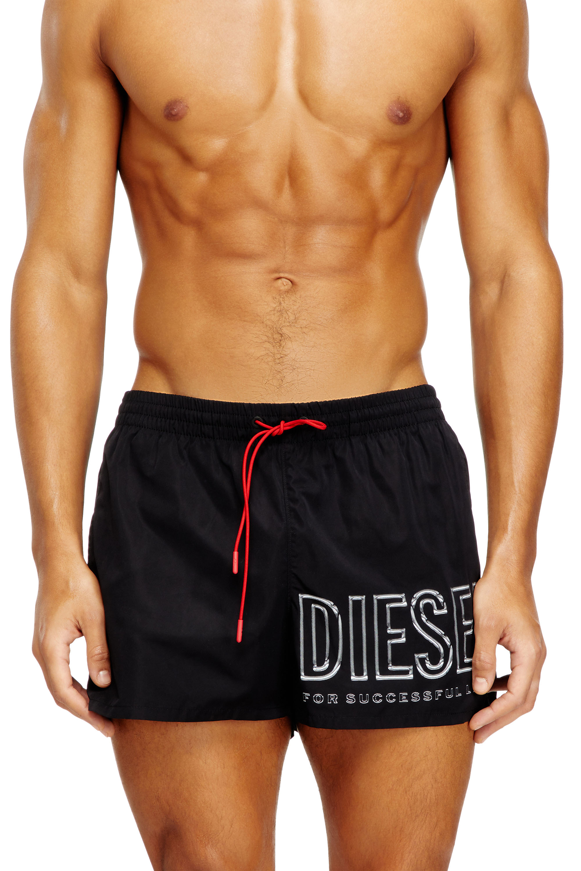 Diesel - OLYMPIC-34-D-CORE, Man's Mid-length swim shorts with outline logo in null - 1
