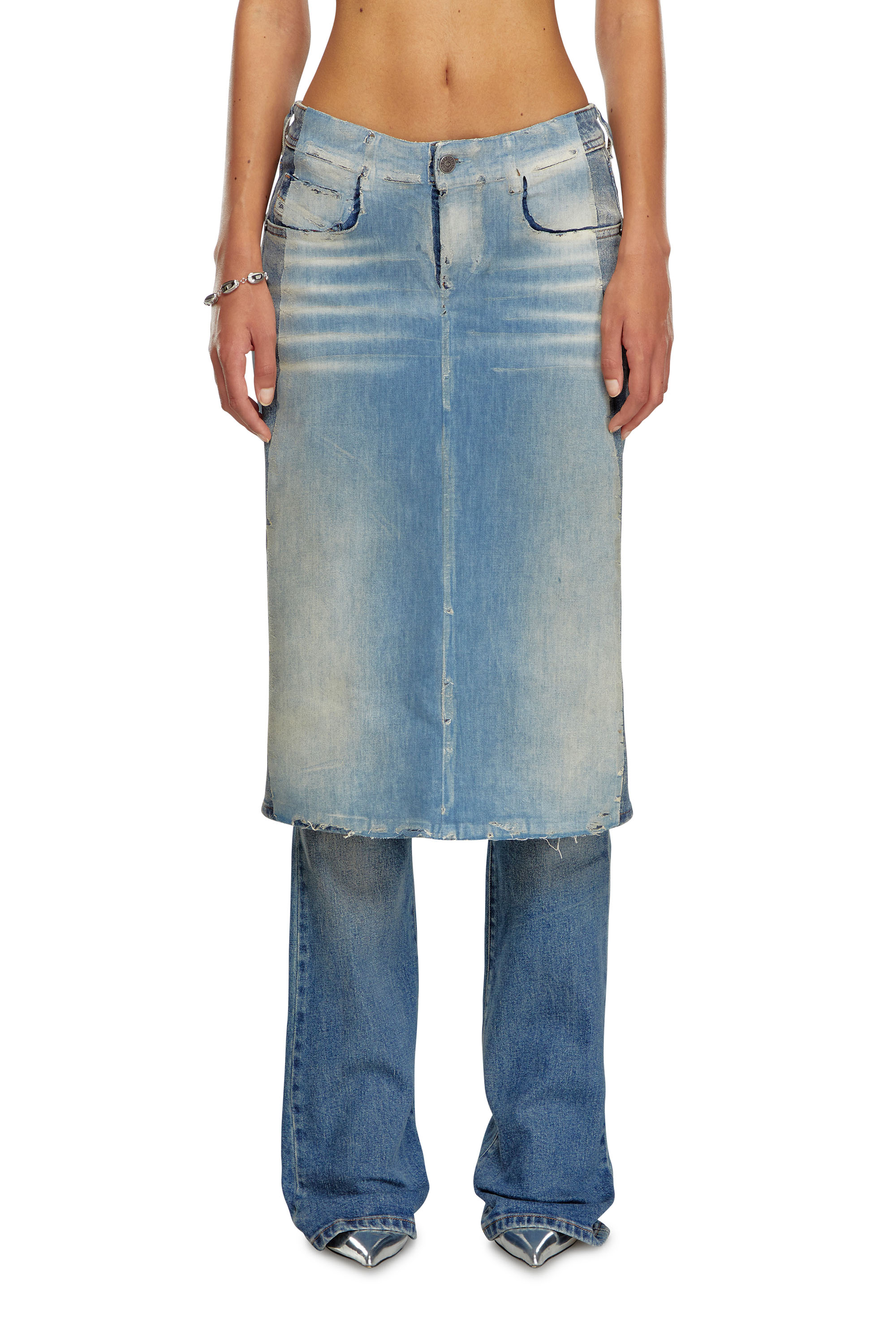Diesel - Bootcut Jeans D-Sel 007X8 Femme, Bleu moyen - Image 1