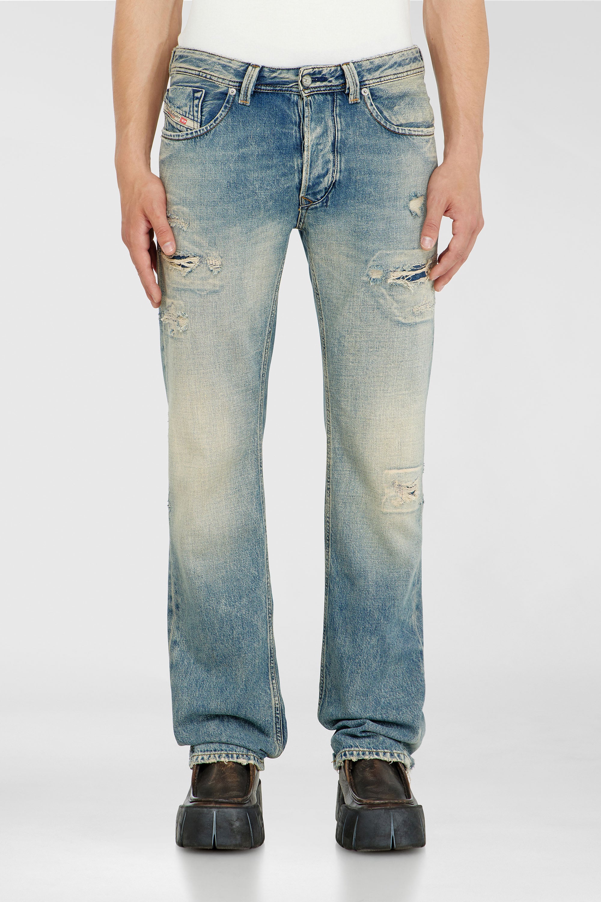 Diesel - Regular Jeans 1985 Larkee 09P62 Hombre, Azul medio - 4