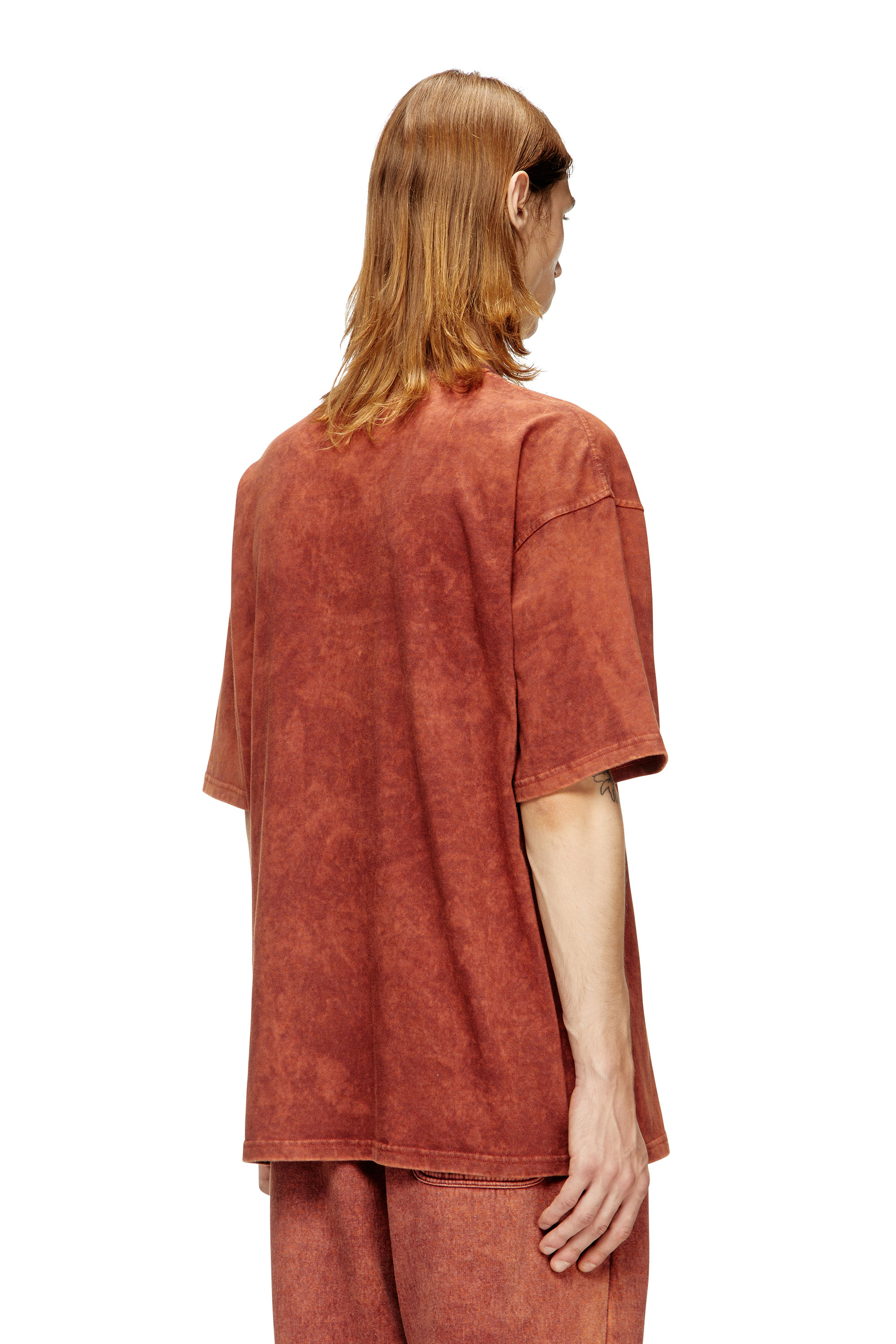 Diesel - T-BOXT-T4, Camiseta de jersey vanisèe con logo Hombre in Marrón - 4