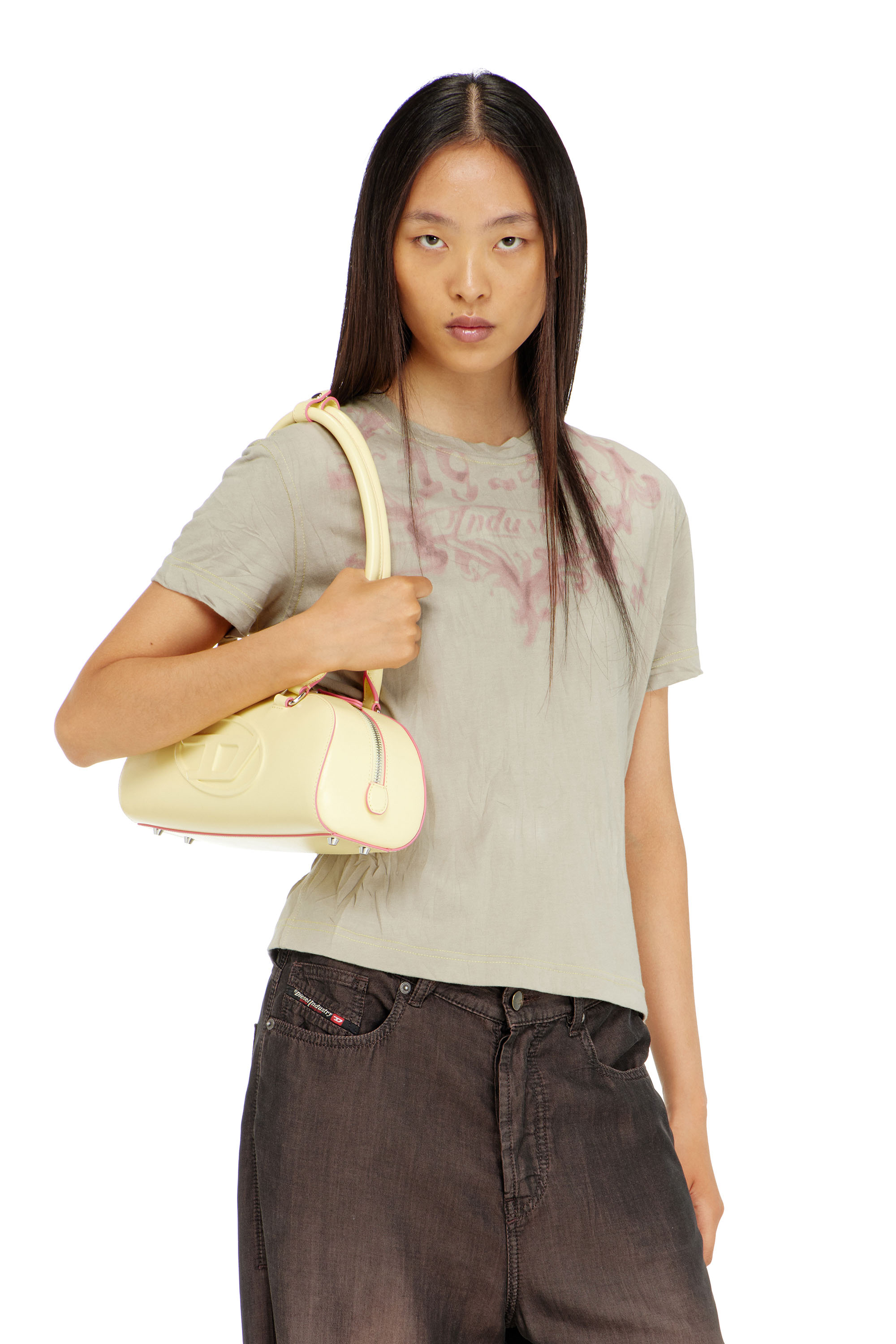 Diesel - T-ILA-AA5, T-shirt en coton avec imprim&eacute; graphique Femme in Polychrome - 3