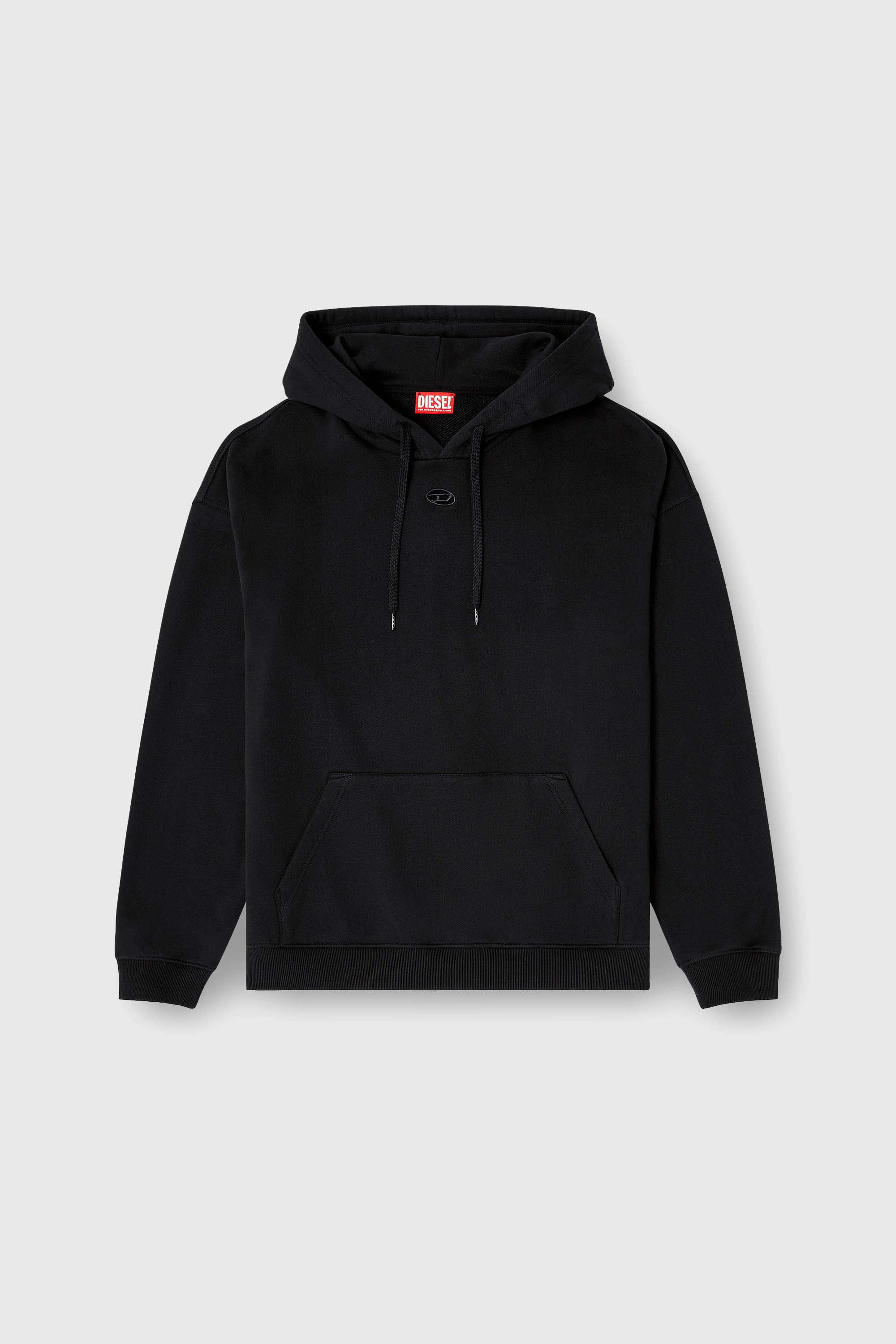 Diesel - S-BOXT-HOOD-DCO, Man's Relaxed fit hoodie with kangaroo pocket in Black - 2