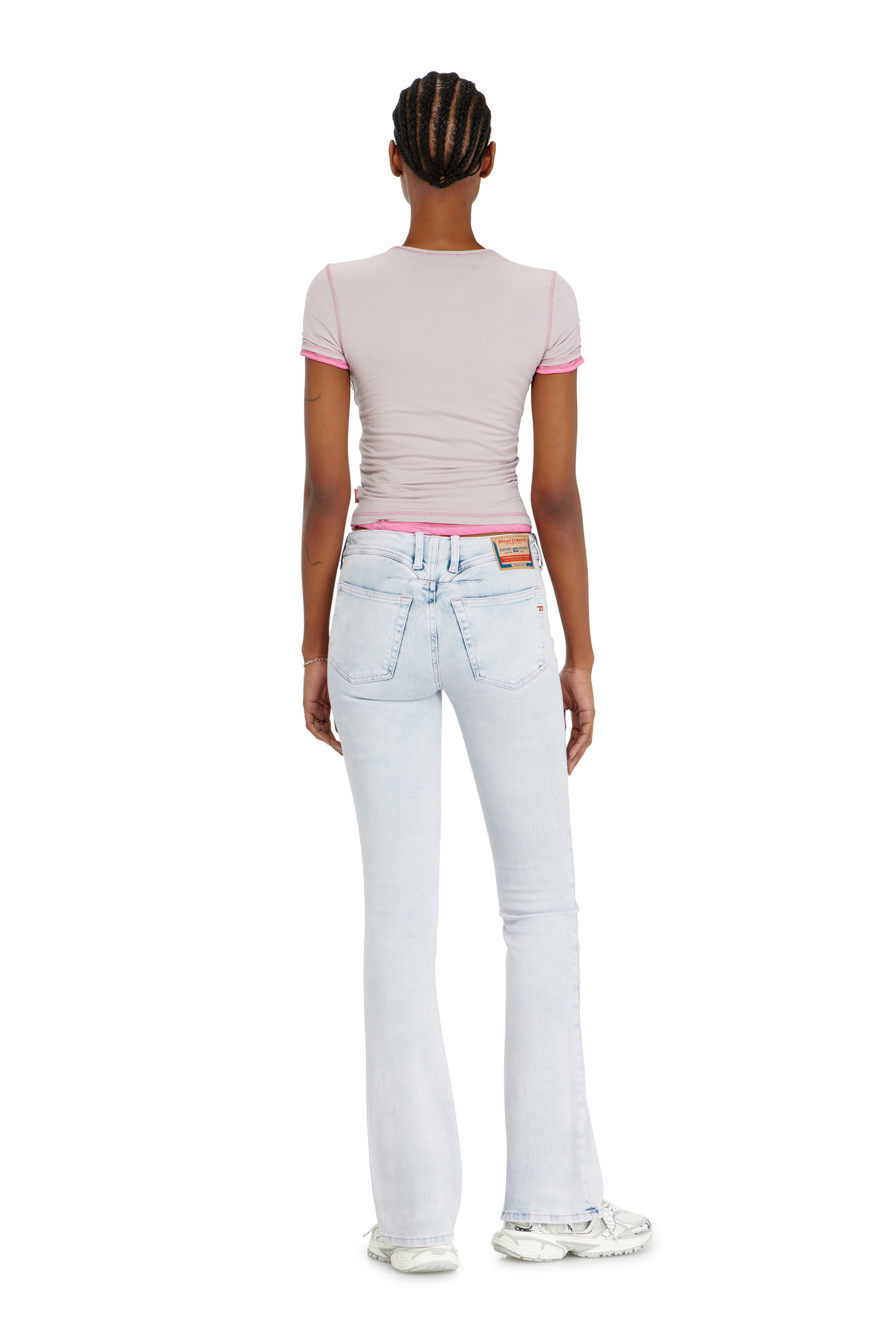 Diesel - Bootcut Jeans 1969 D-Ebbey 0HDBH Mujer, Azul Claro - 4