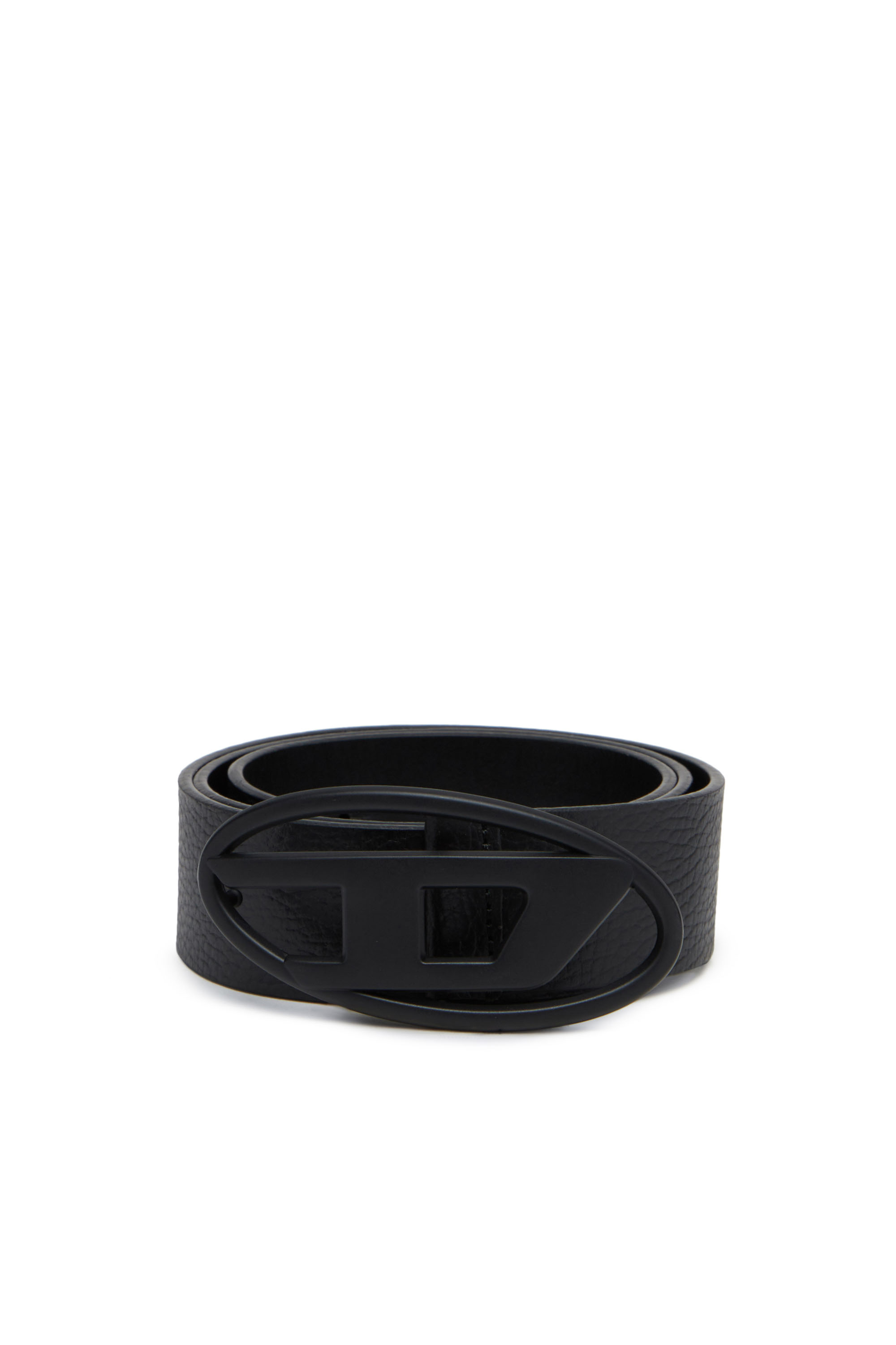 Diesel - B-1DR REV, Cintur&oacute;n reversible con hebilla oval D Hombre in Negro - 1