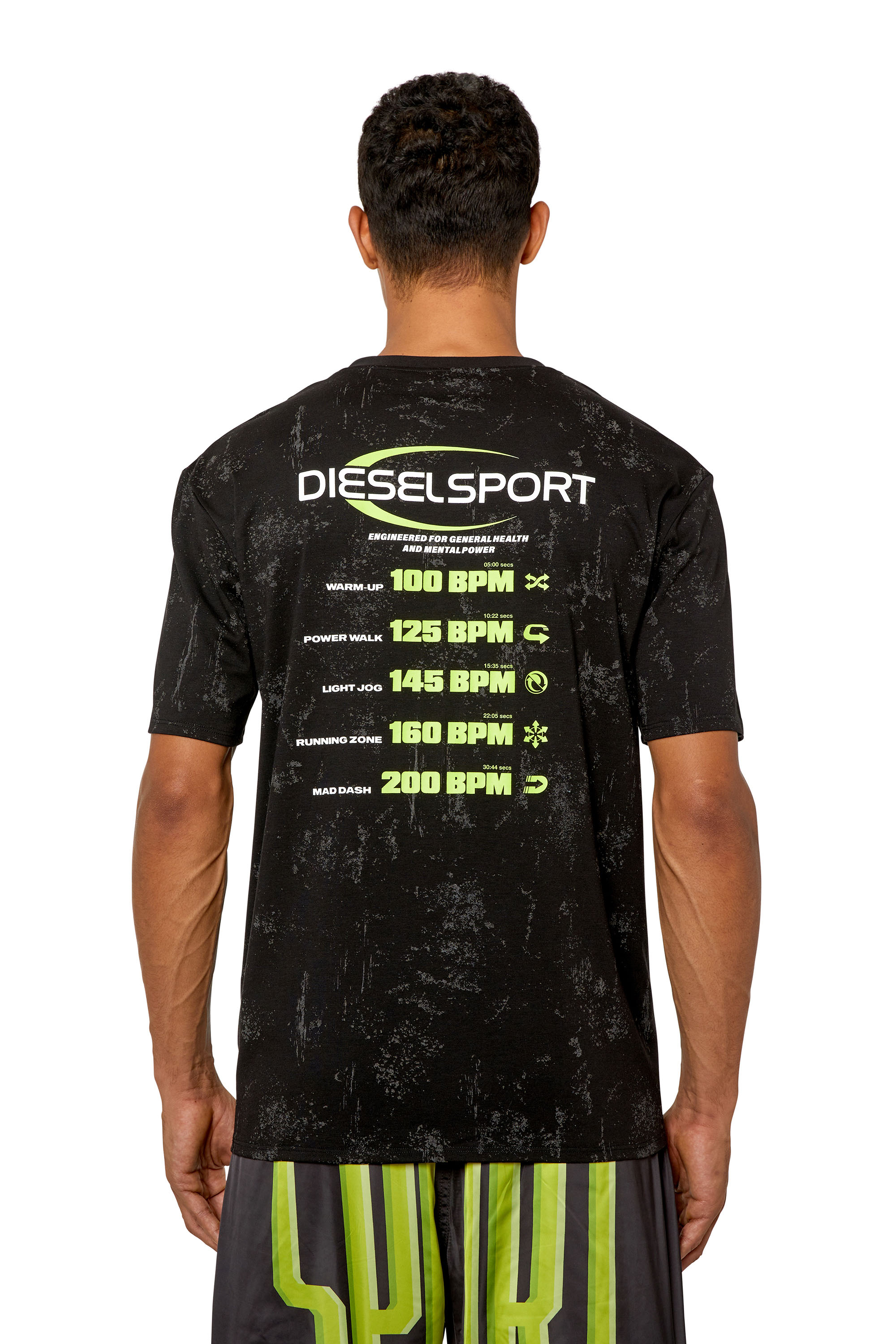 Diesel - AMTEE-DUNCAN-HT16, Camiseta con detalles reflectantes Hombre in Negro - 5
