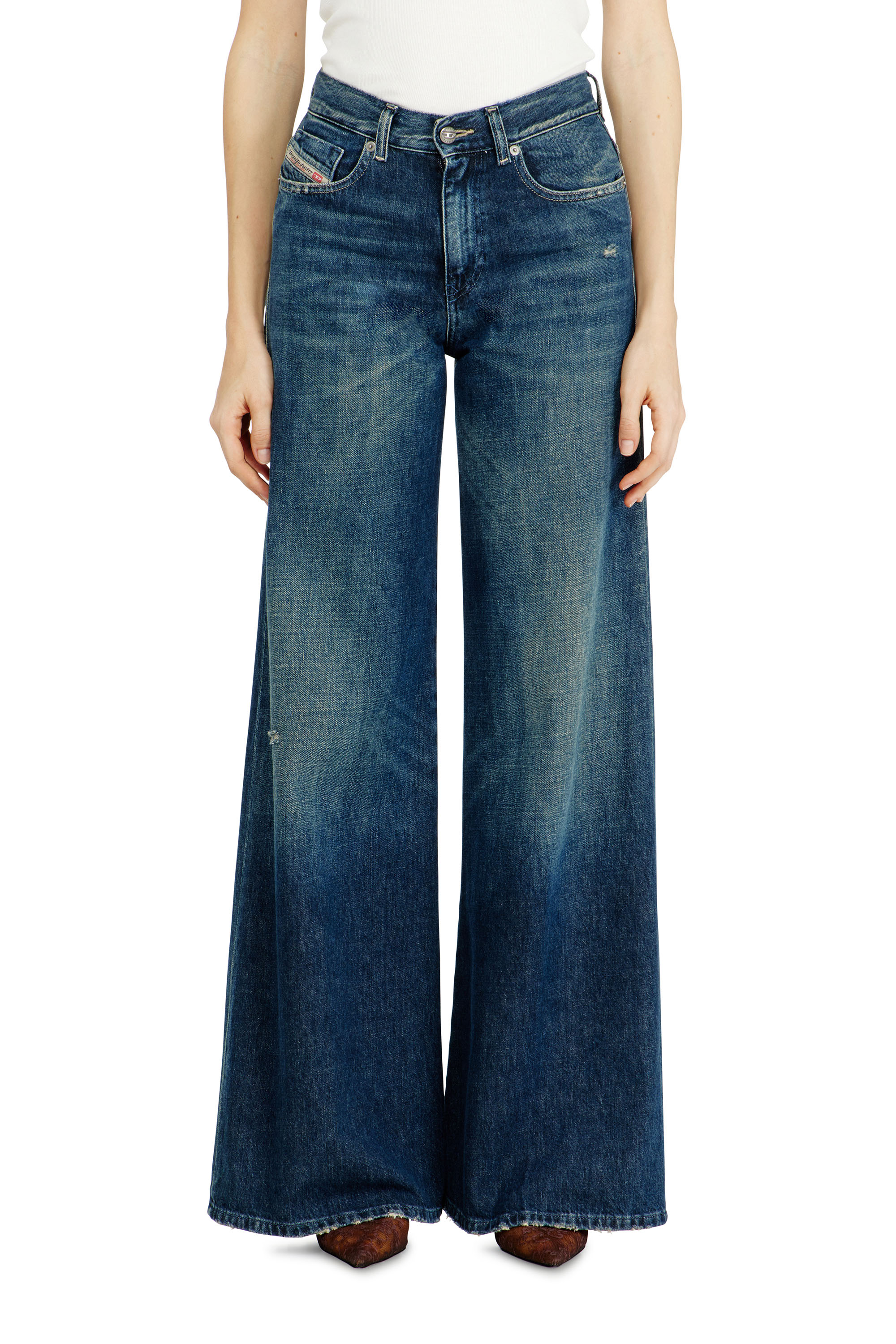 Diesel - Flare Jeans 1978 D-Akemi 09N70 Mujer, Azul Oscuro - 4
