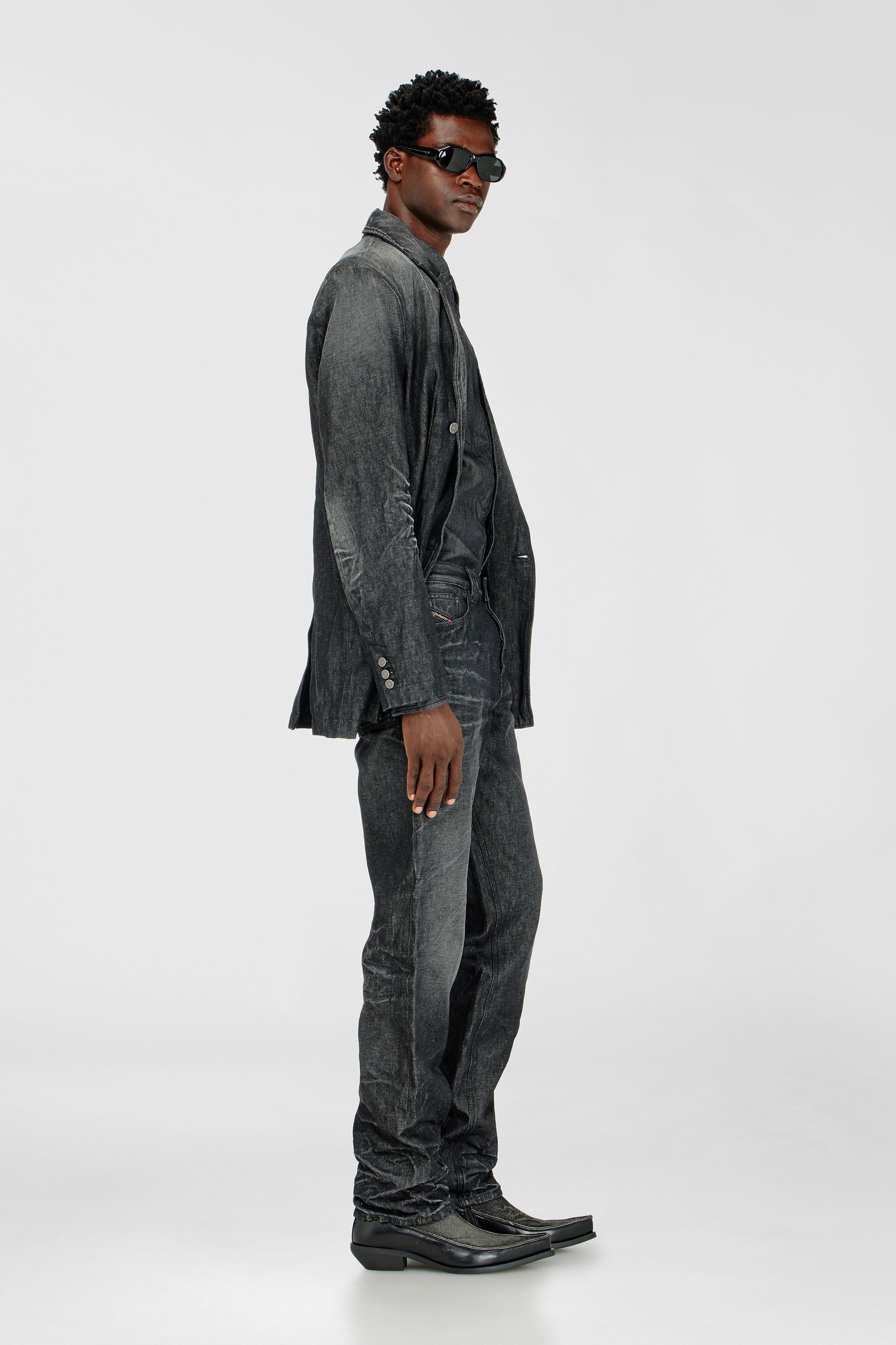 Diesel - Man's Regular Jeans 1991 D-Voeed 09R39, Black/Dark grey - 2