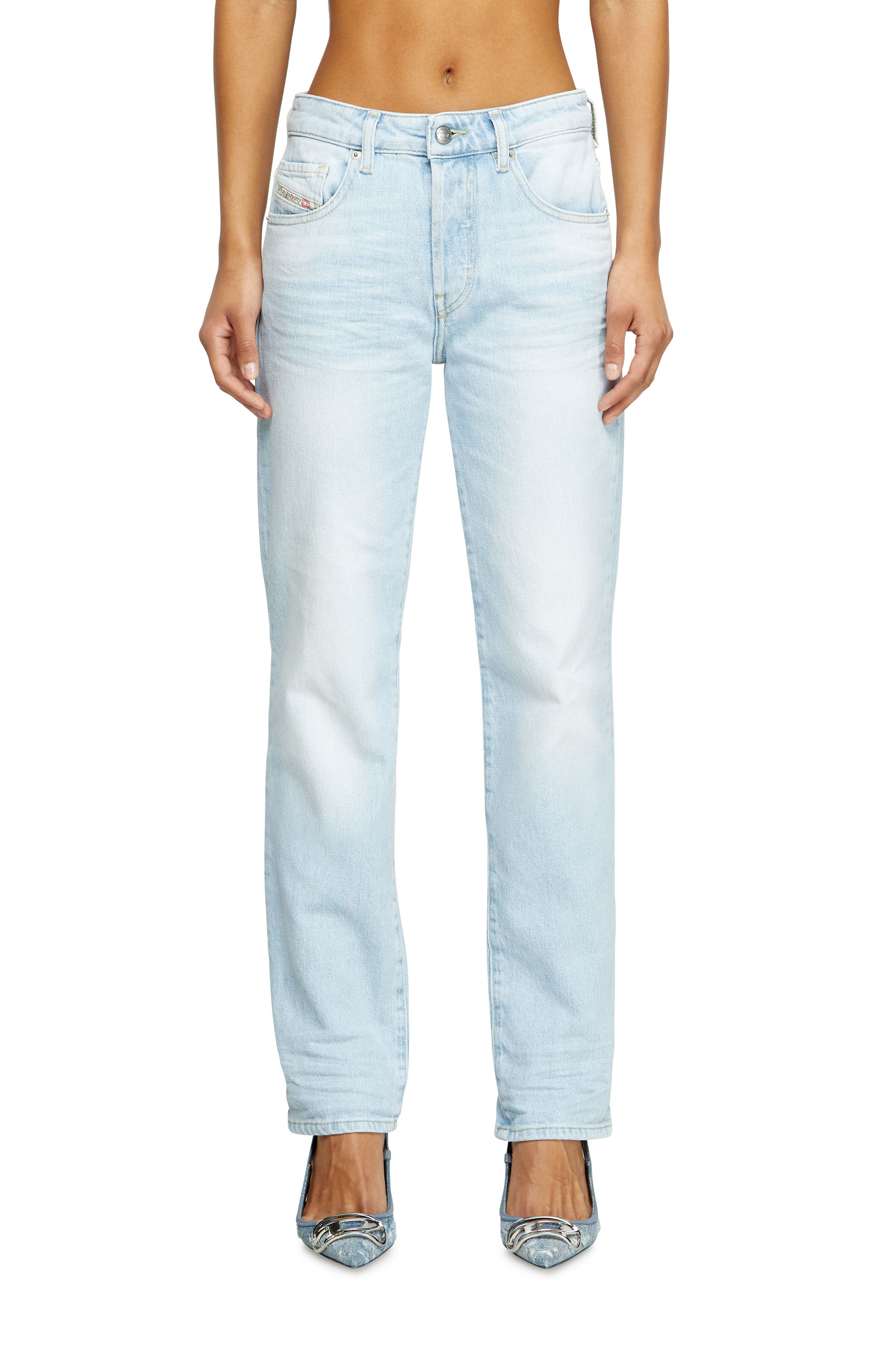 Diesel - Woman's Regular Jeans 1989 D-Mine 09M11, Light Blue - 2