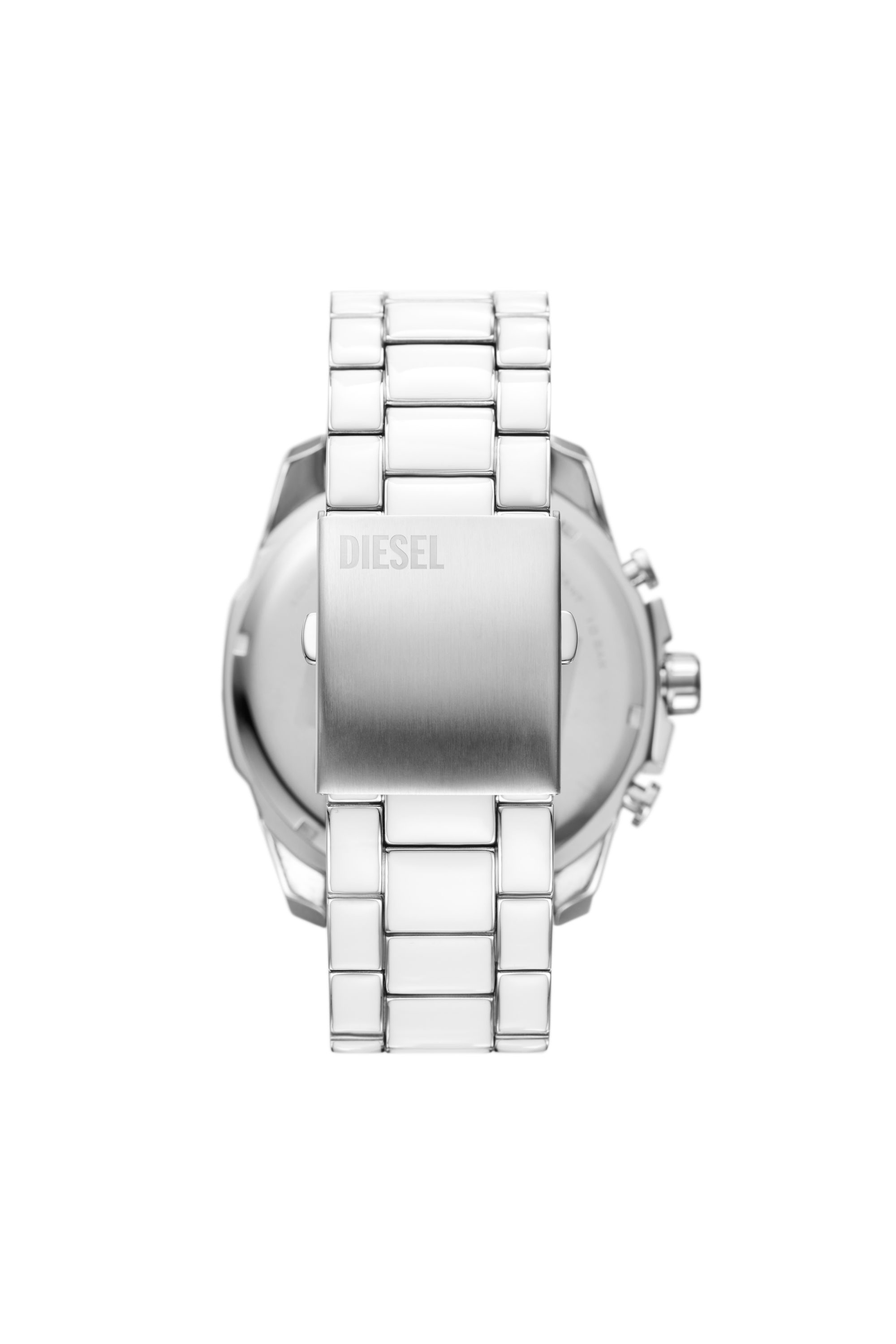 Diesel - DZ4660, Reloj Mega Chief blanco y de acero inoxidable Hombre in Plateado - 2