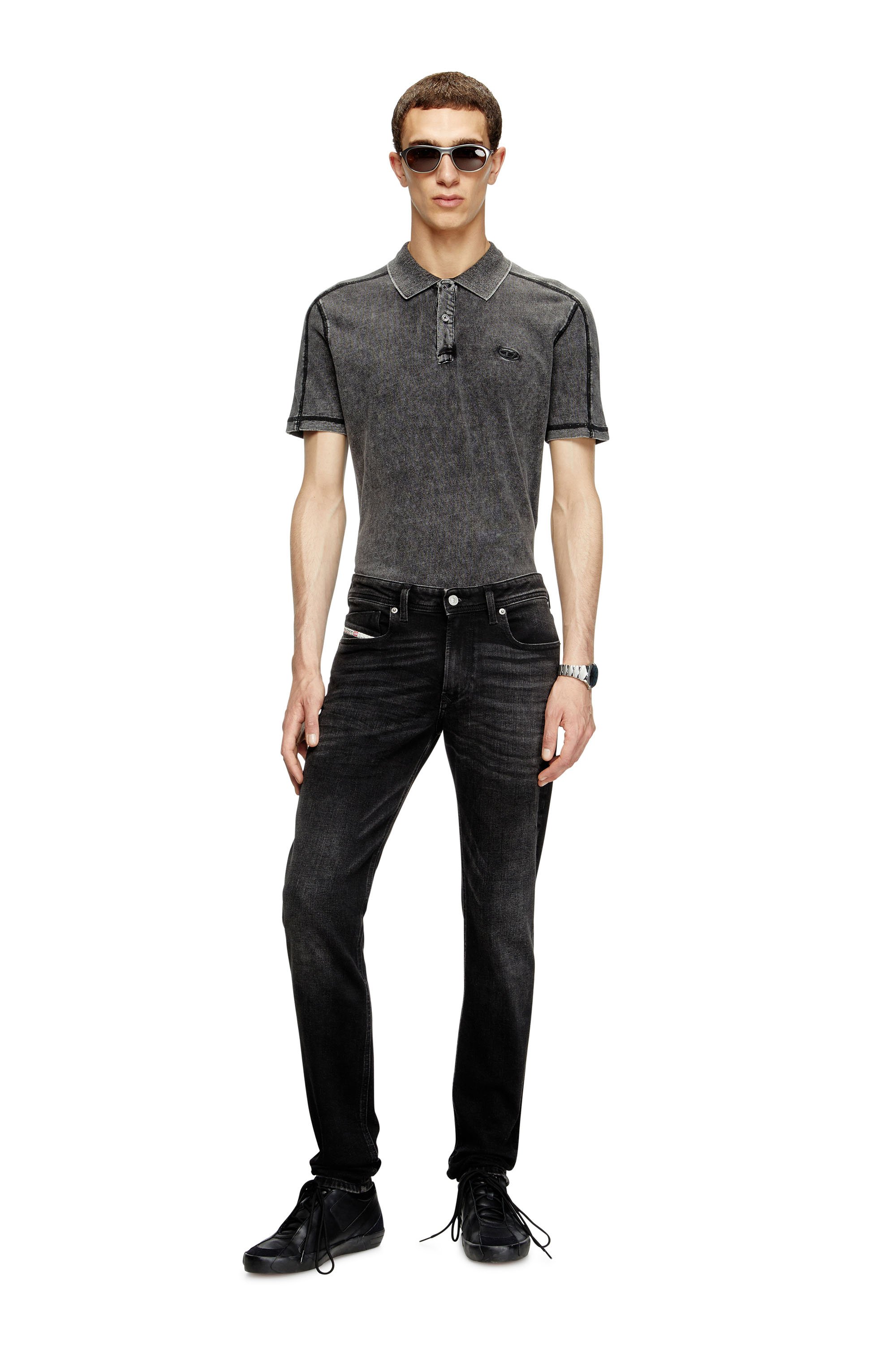 Skinny Jeans 1979 Sleenker 0GRDA, Noir/Gris foncé Diesel - Skinny Jeans 1979 Sleenker 0GRDA Homme, Noir/Gris foncé - Image 1