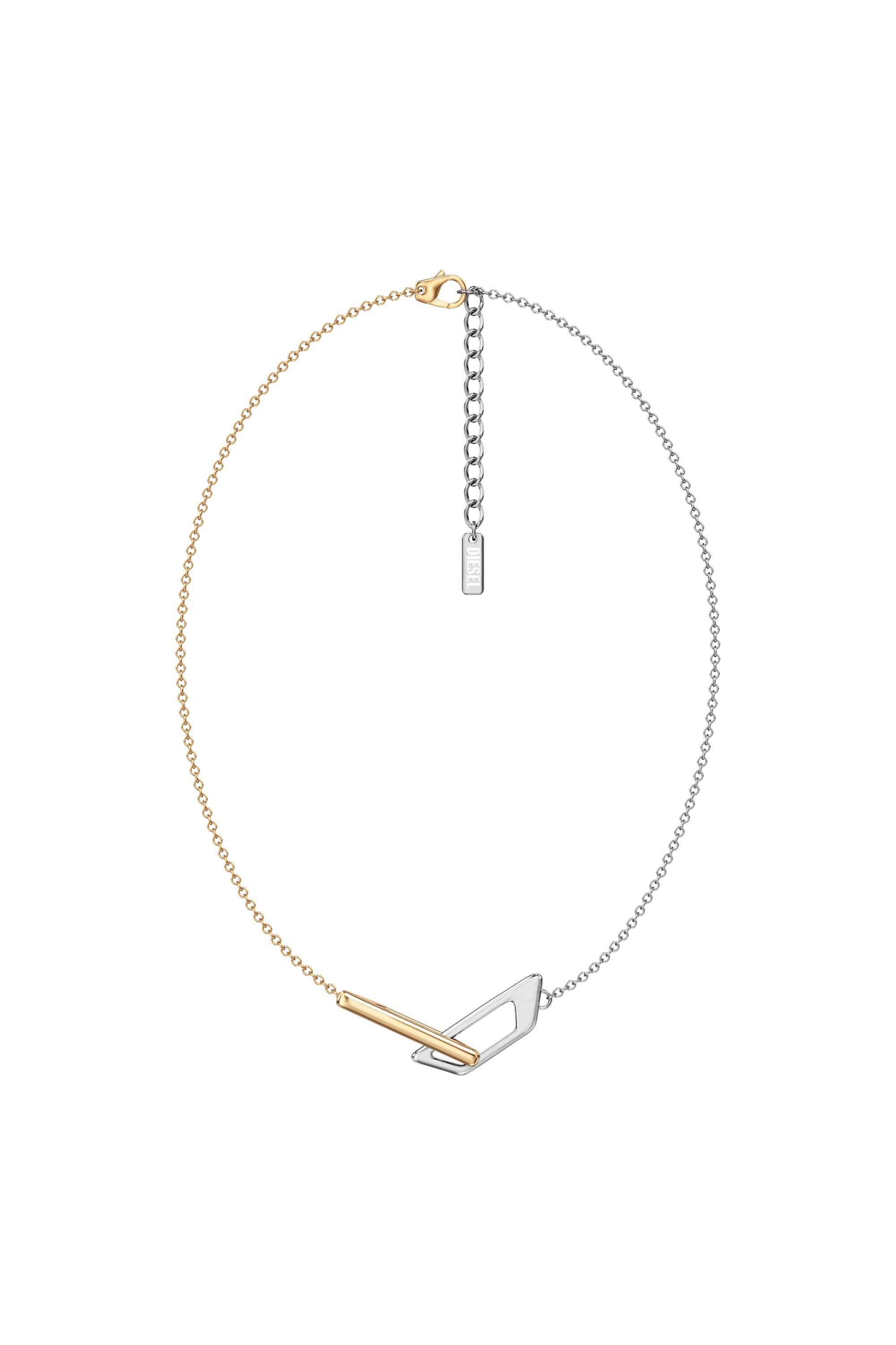 Diesel - DX1687931  JEWELLERY, Collar de cadena de acero inoxidable Unisex in Plateado - 1