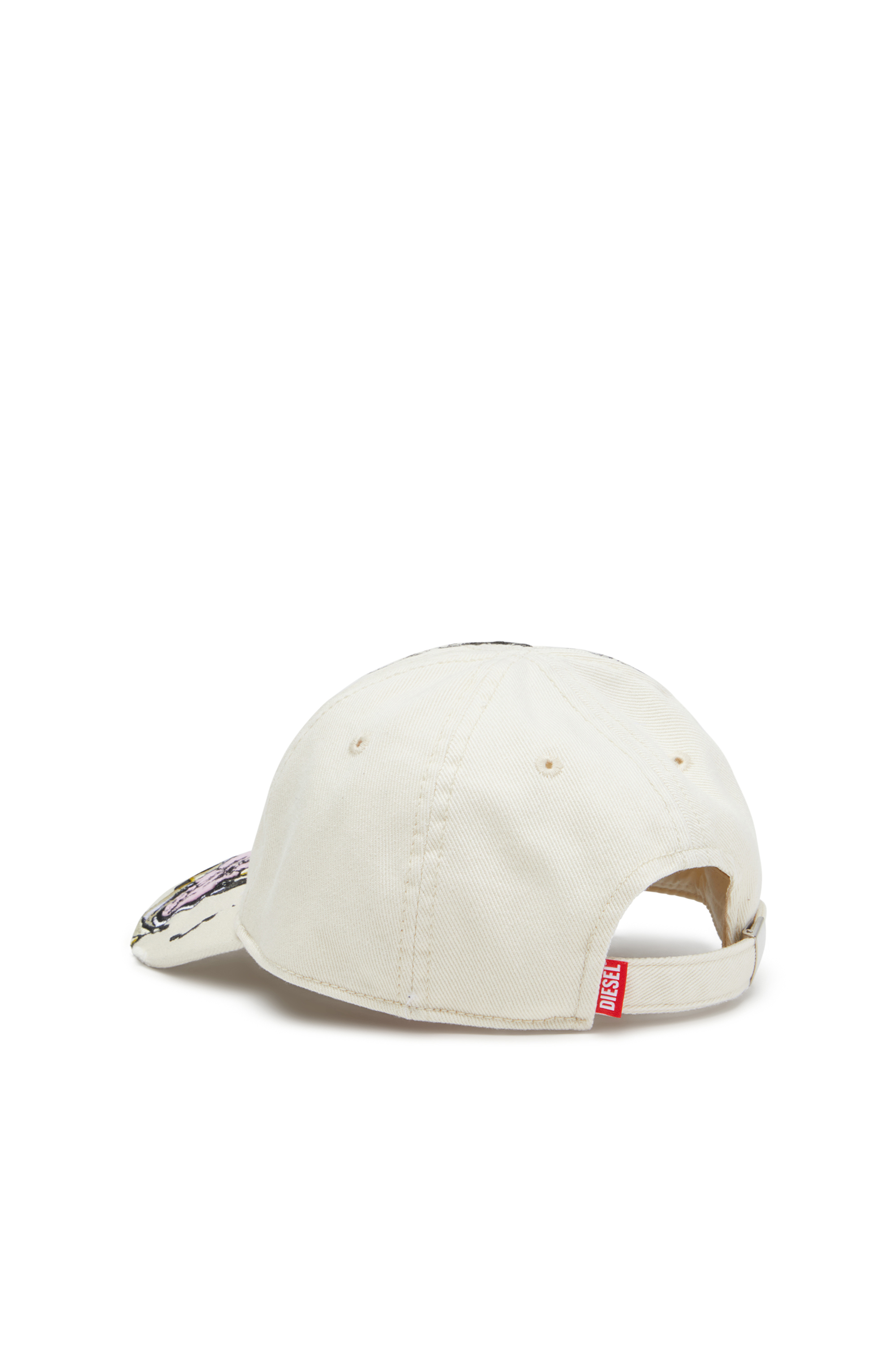 Diesel - C-EIFFEL, Male's Baseball cap with bold Oval D in White - 2